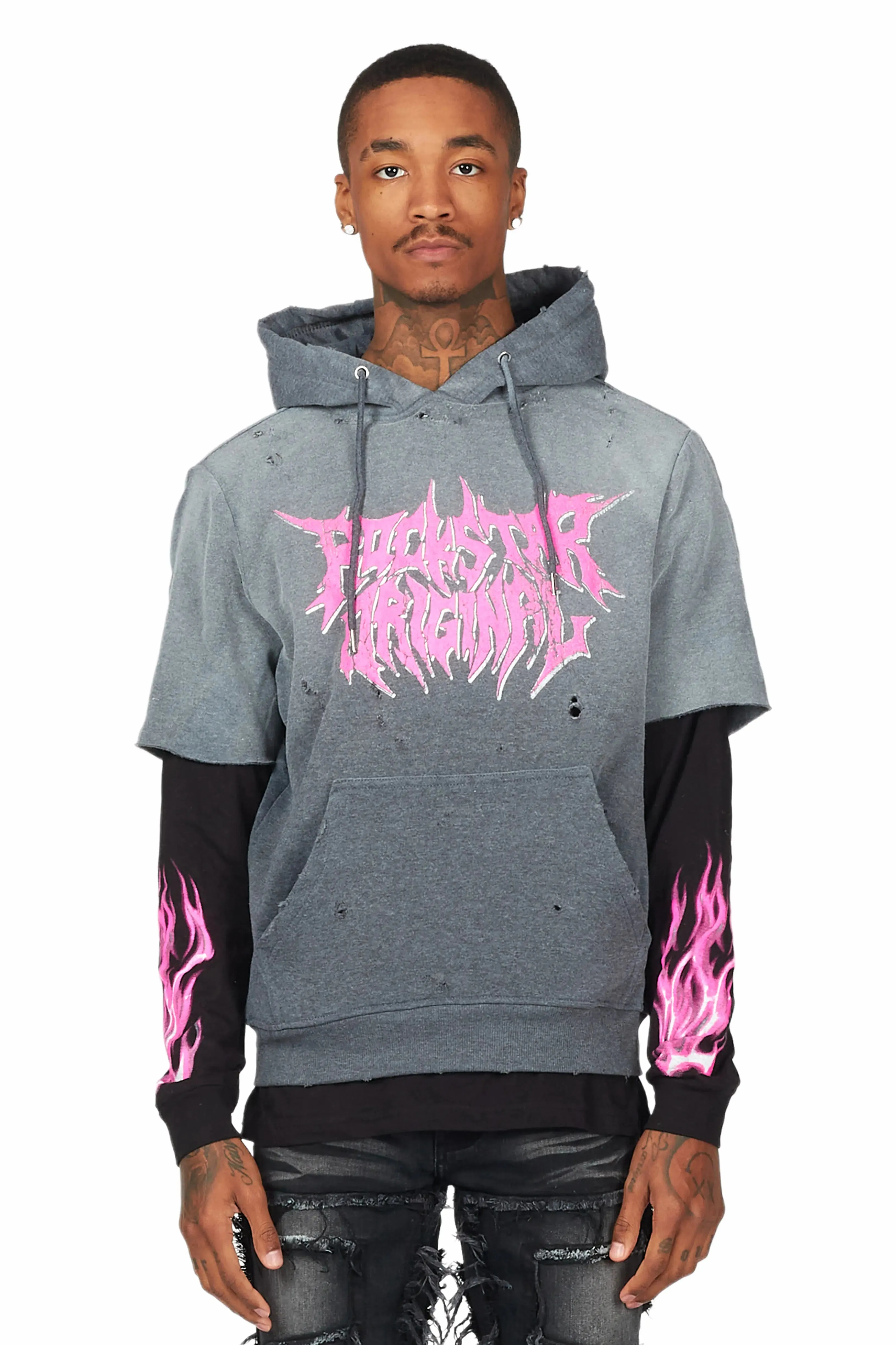 Dacian Charcoal Graphic Hoodie sold by Rockstar Original