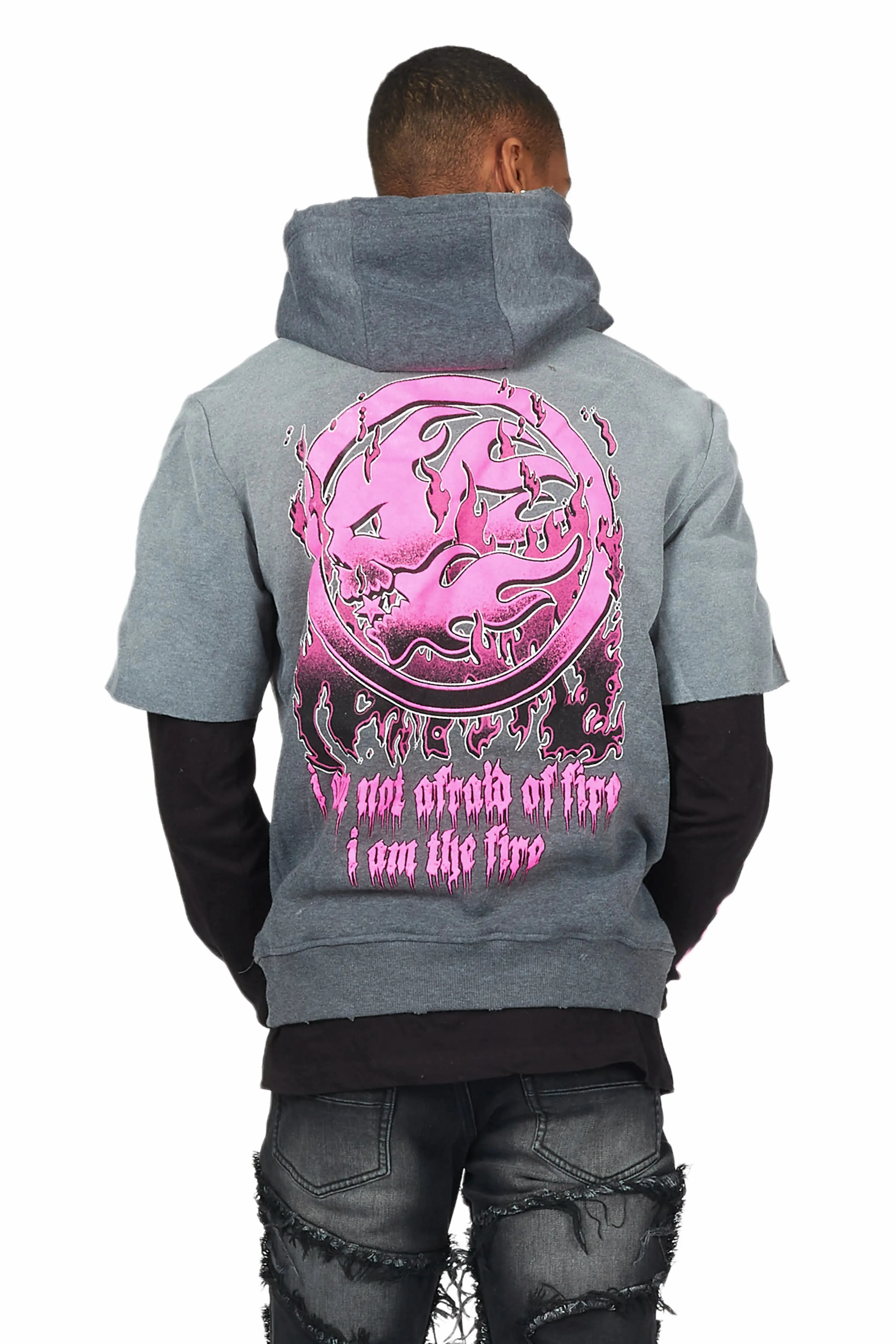 Dacian Charcoal Graphic Hoodie sold by Rockstar Original product image thumbnail 3