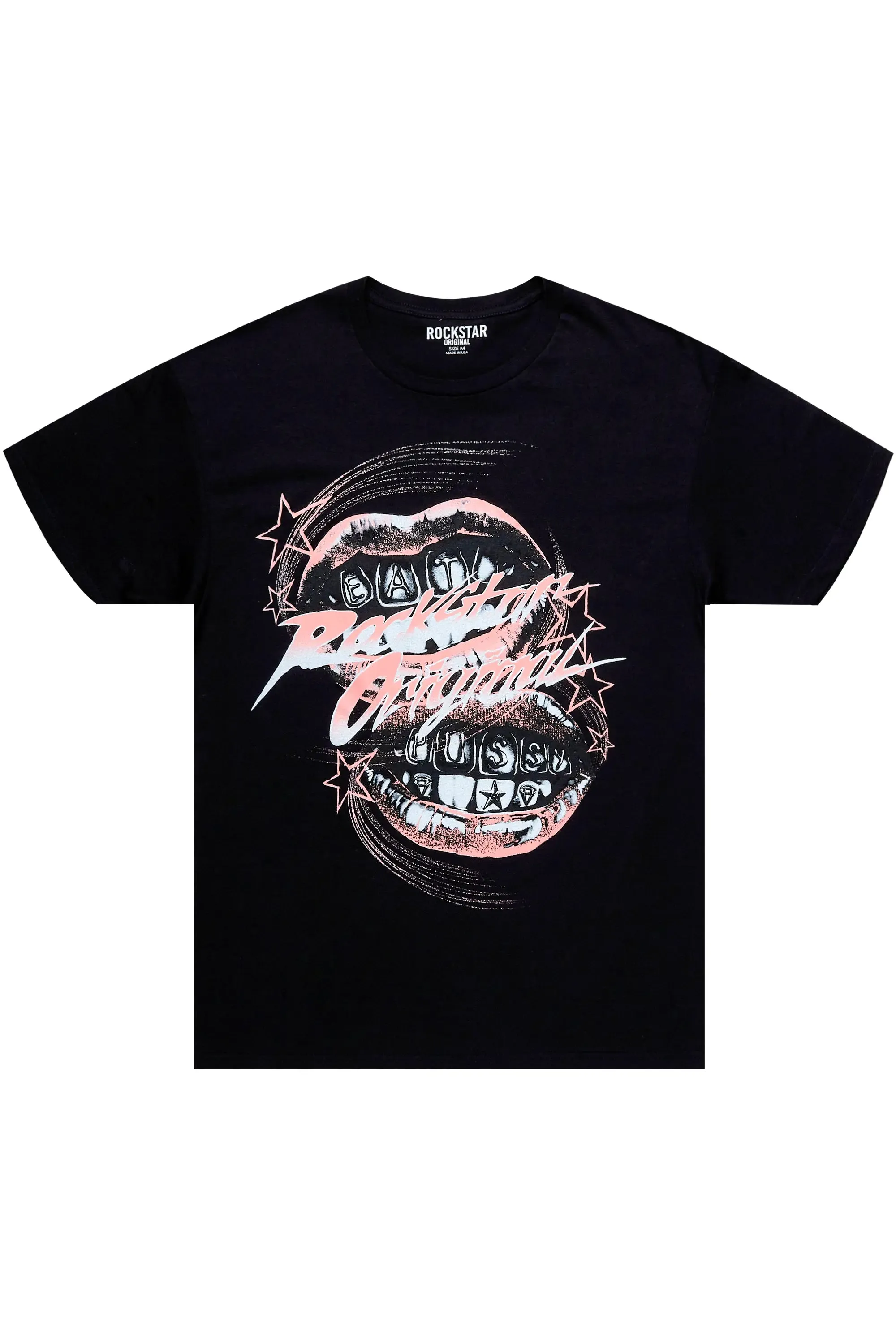 Malique Black Oversized T-Shirt sold by Rockstar Original