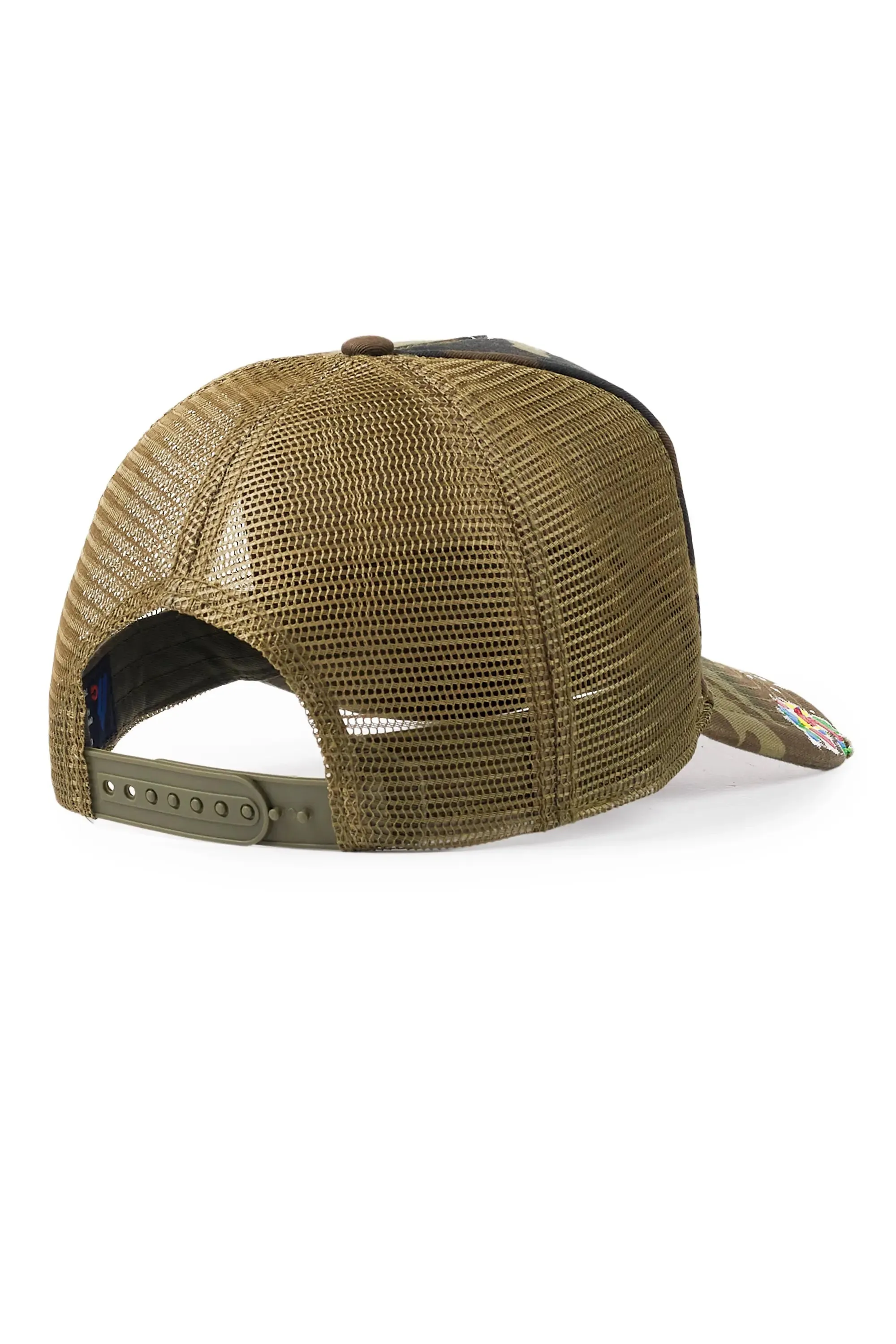 Good Side Only Camo Trucker Hat sold by Rockstar Original product image thumbnail 3