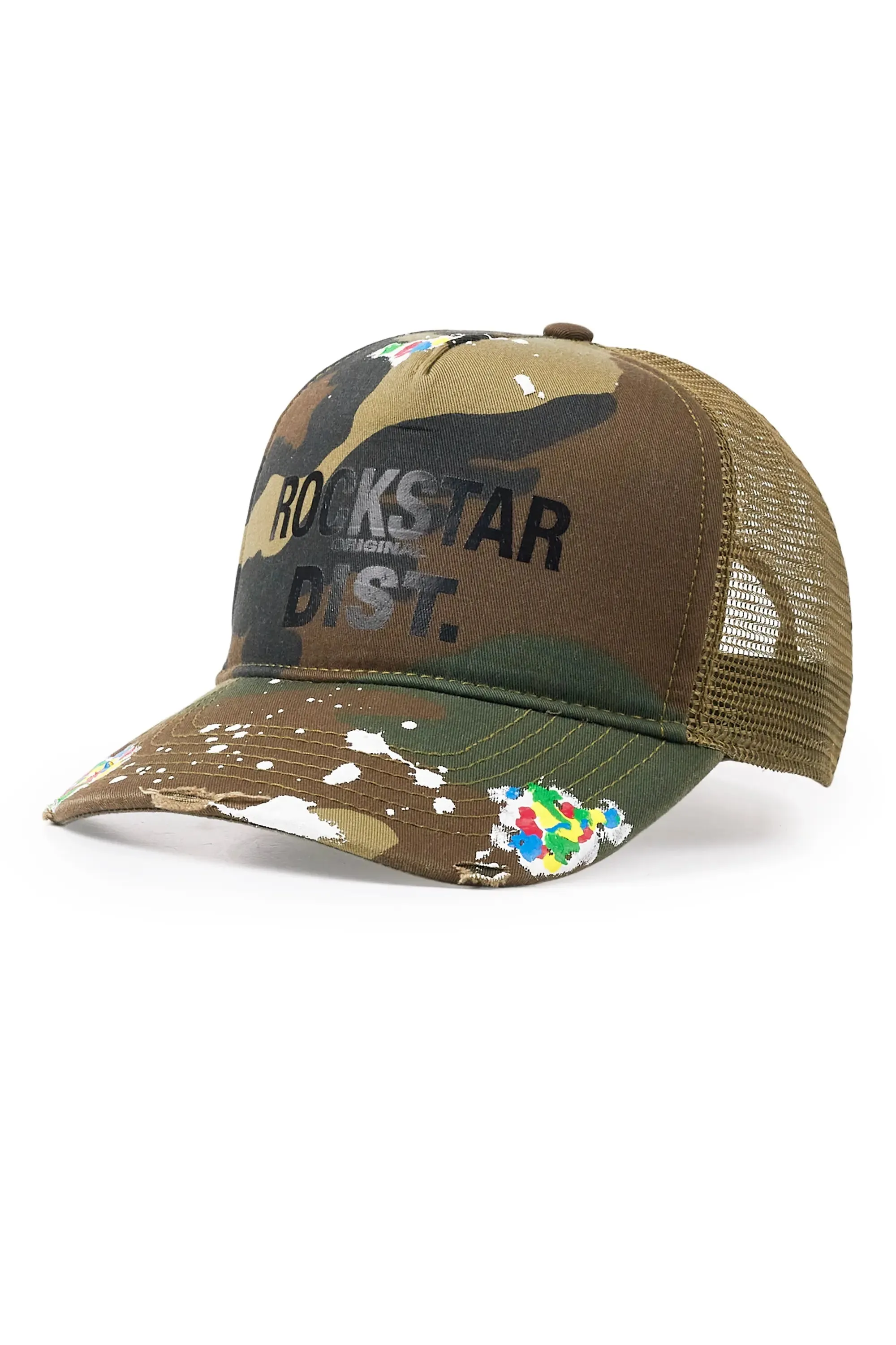 Good Side Only Camo Trucker Hat sold by Rockstar Original product image thumbnail 2
