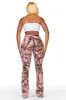 Zariyah Pink Tree Camo Stacked Flare Jean sold by Rockstar Original