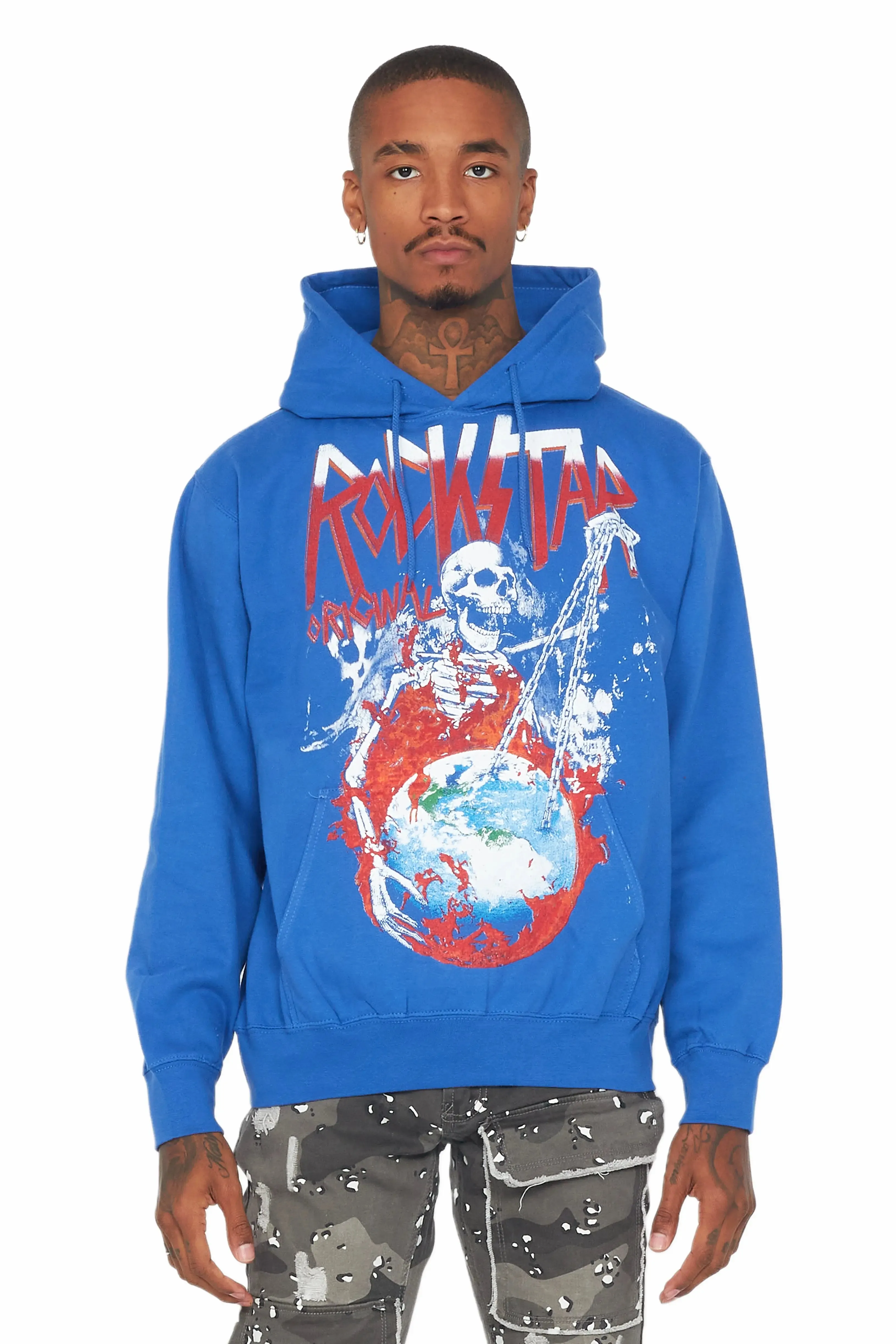 Barrett Royal Blue Graphic Hoodie sold by Rockstar Original