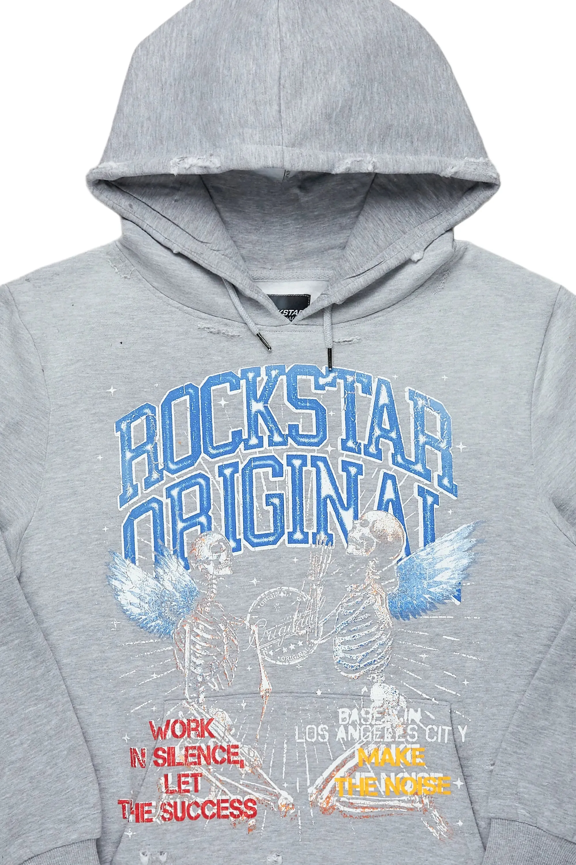 Chloe Heather Grey Graphic Hoodie sold by Rockstar Original product image thumbnail 5