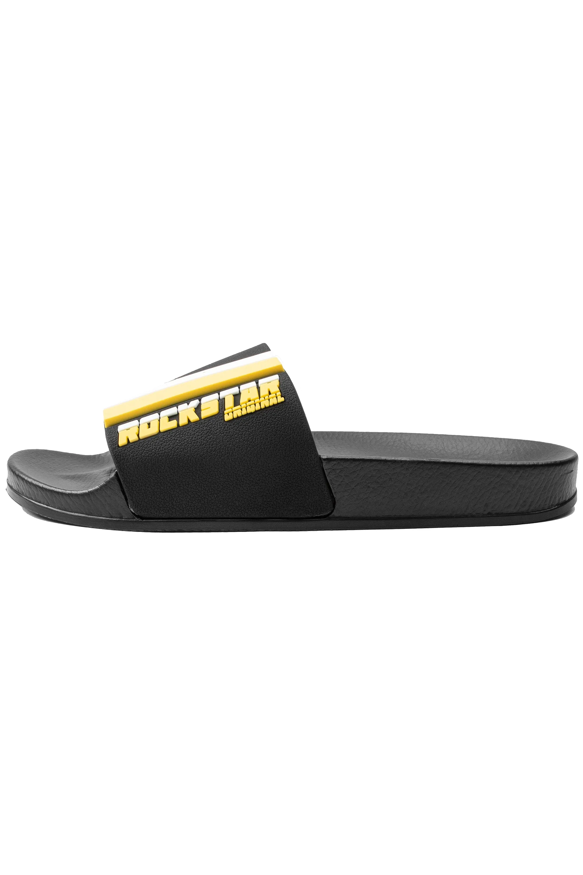 Godfrey Slides- Blk/Yellow sold by Rockstar Original product image thumbnail 2