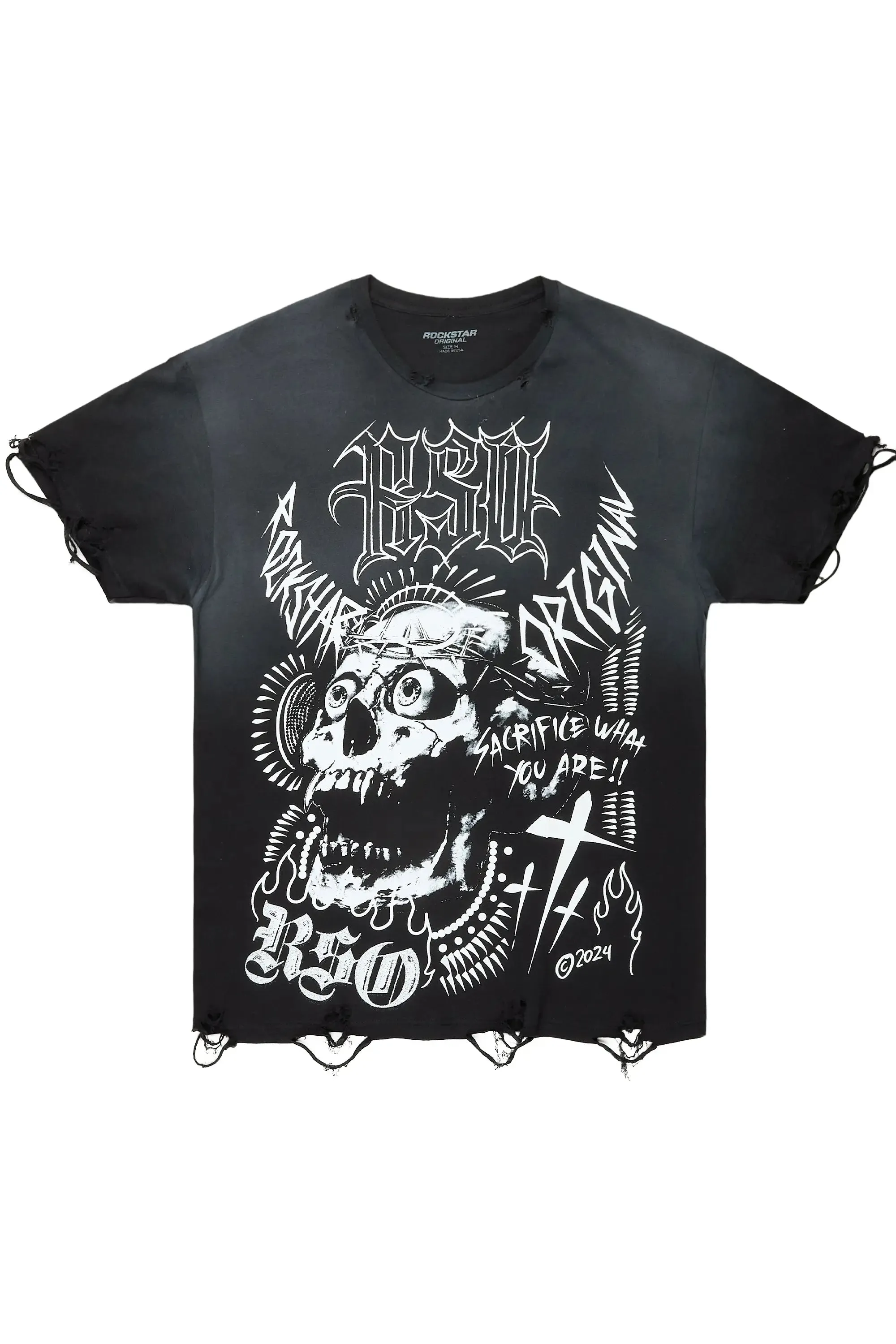 Fein Black Oversized Graphic T-Shirt sold by Rockstar Original