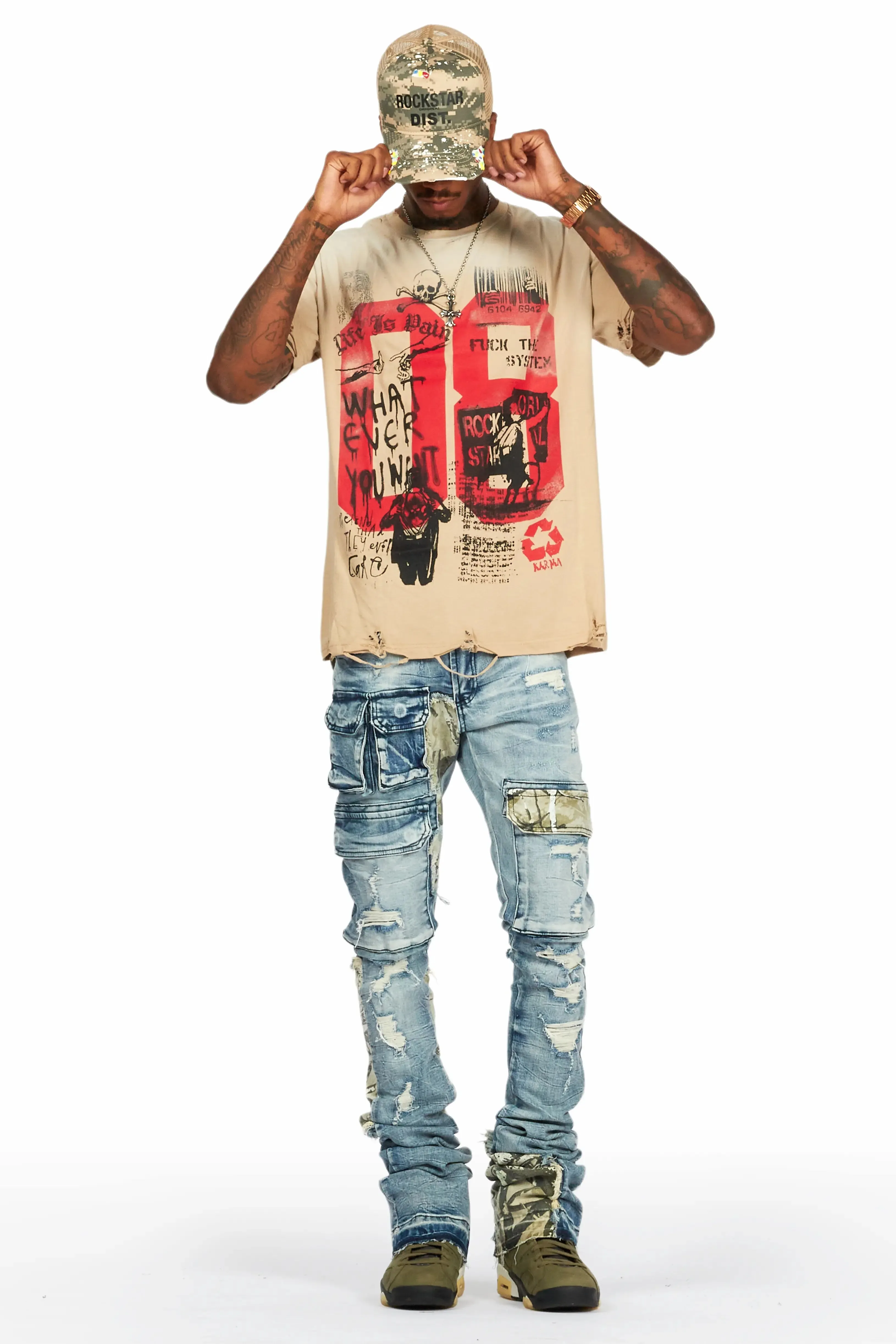 Zeta Blue Super Stacked Flare Jean sold by Rockstar Original product image thumbnail 4