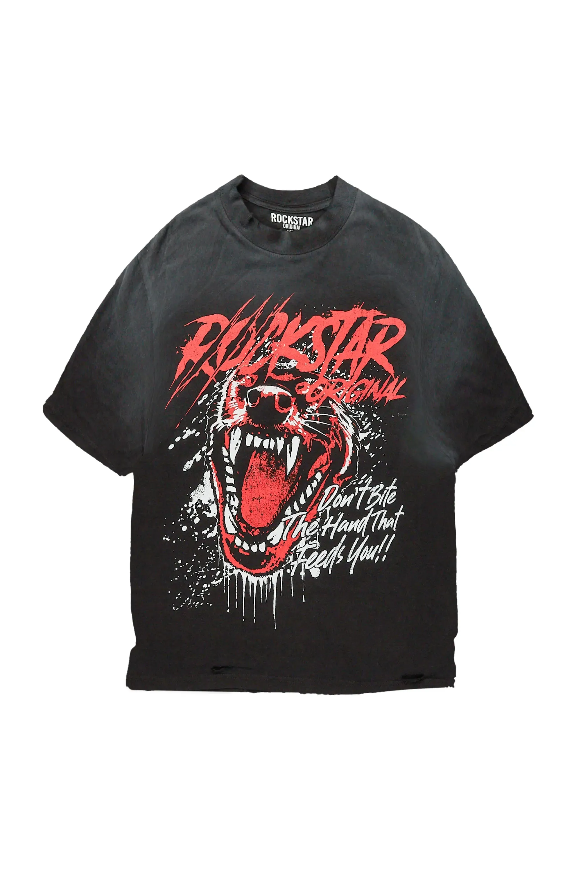 Griff Black Graphic Oversized T-Shirt sold by Rockstar Original product image thumbnail 2