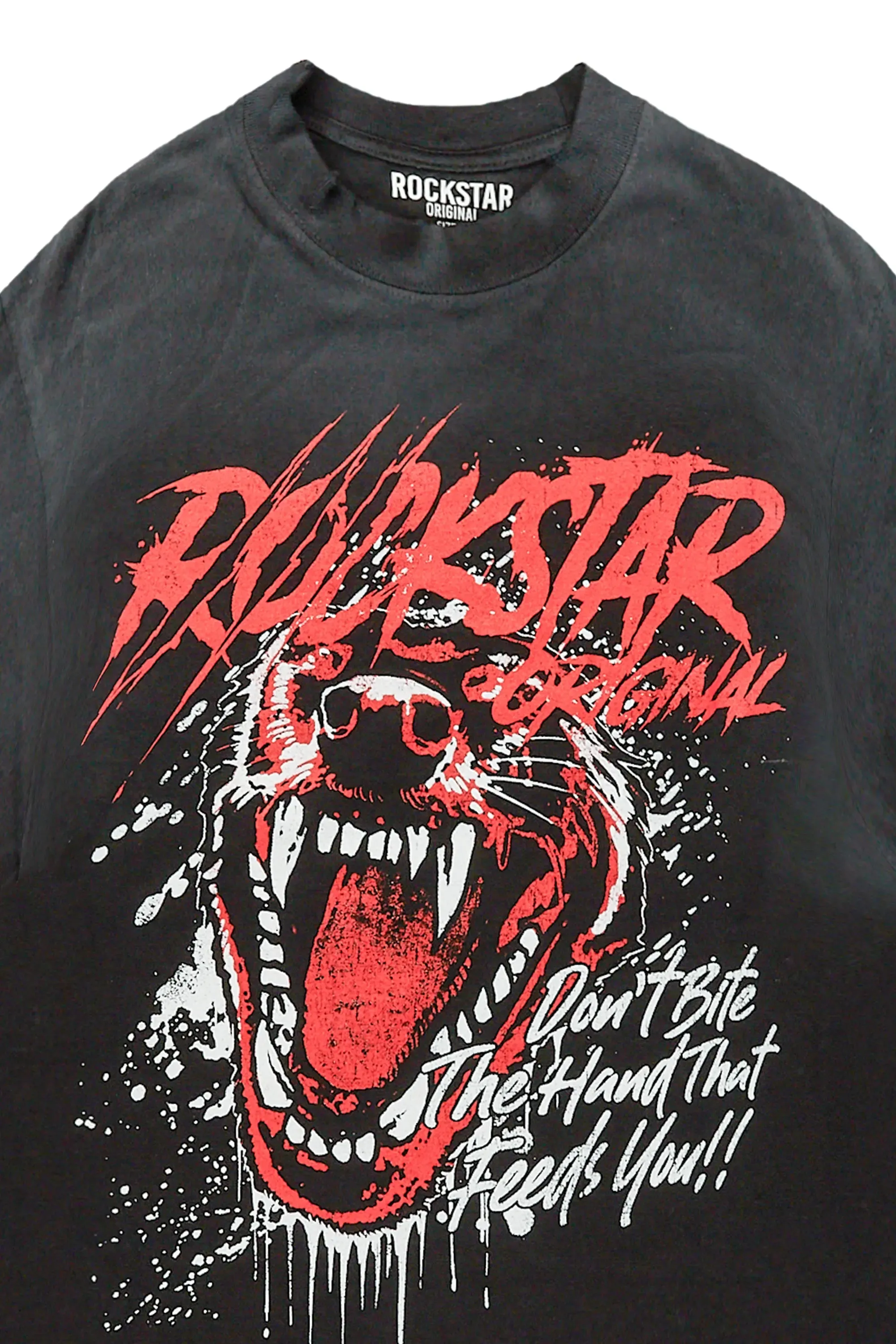 Griff Black Graphic Oversized T-Shirt sold by Rockstar Original product image thumbnail 3