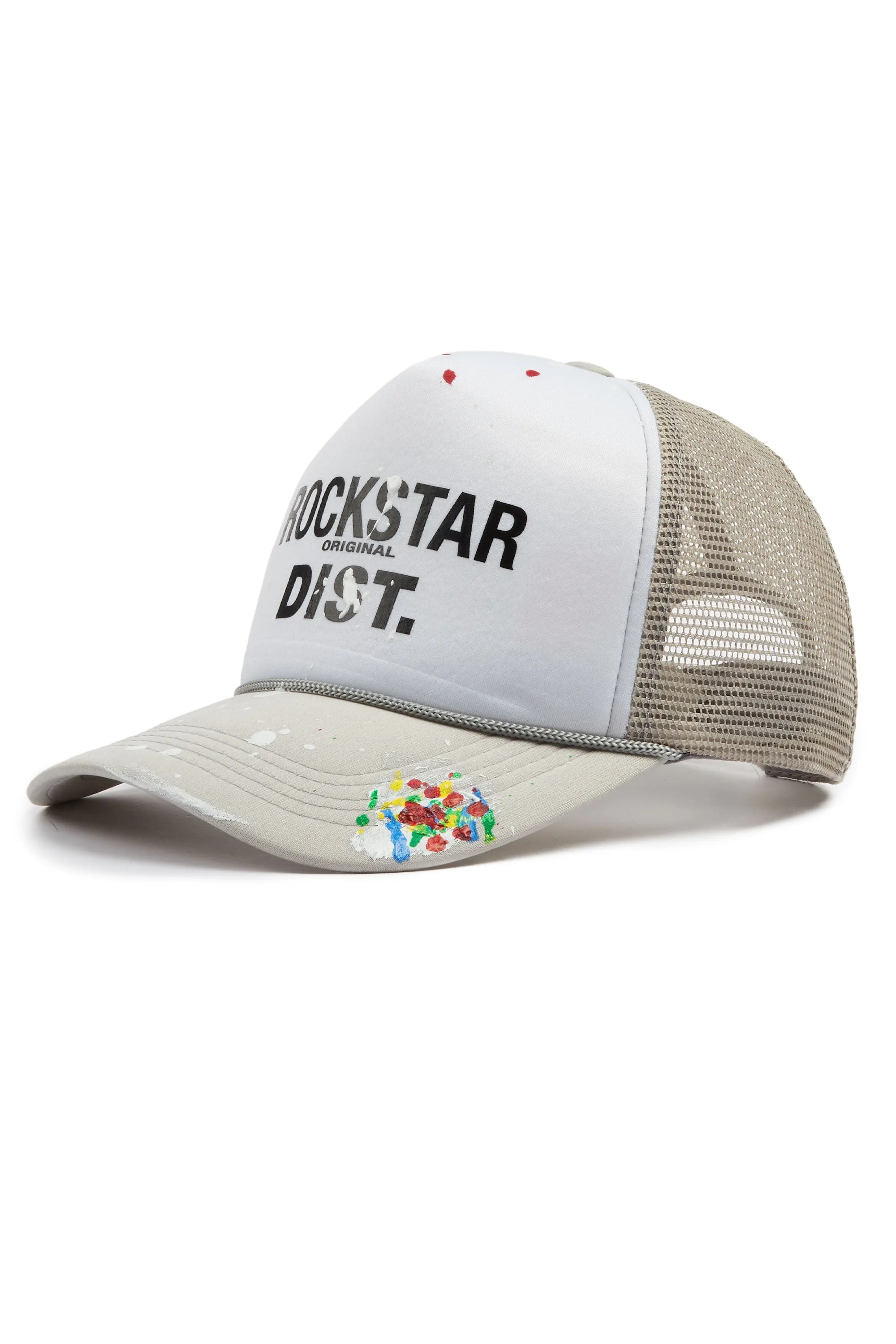 Neptune White/Light Grey Trucker Hat sold by Rockstar Original product image thumbnail 2