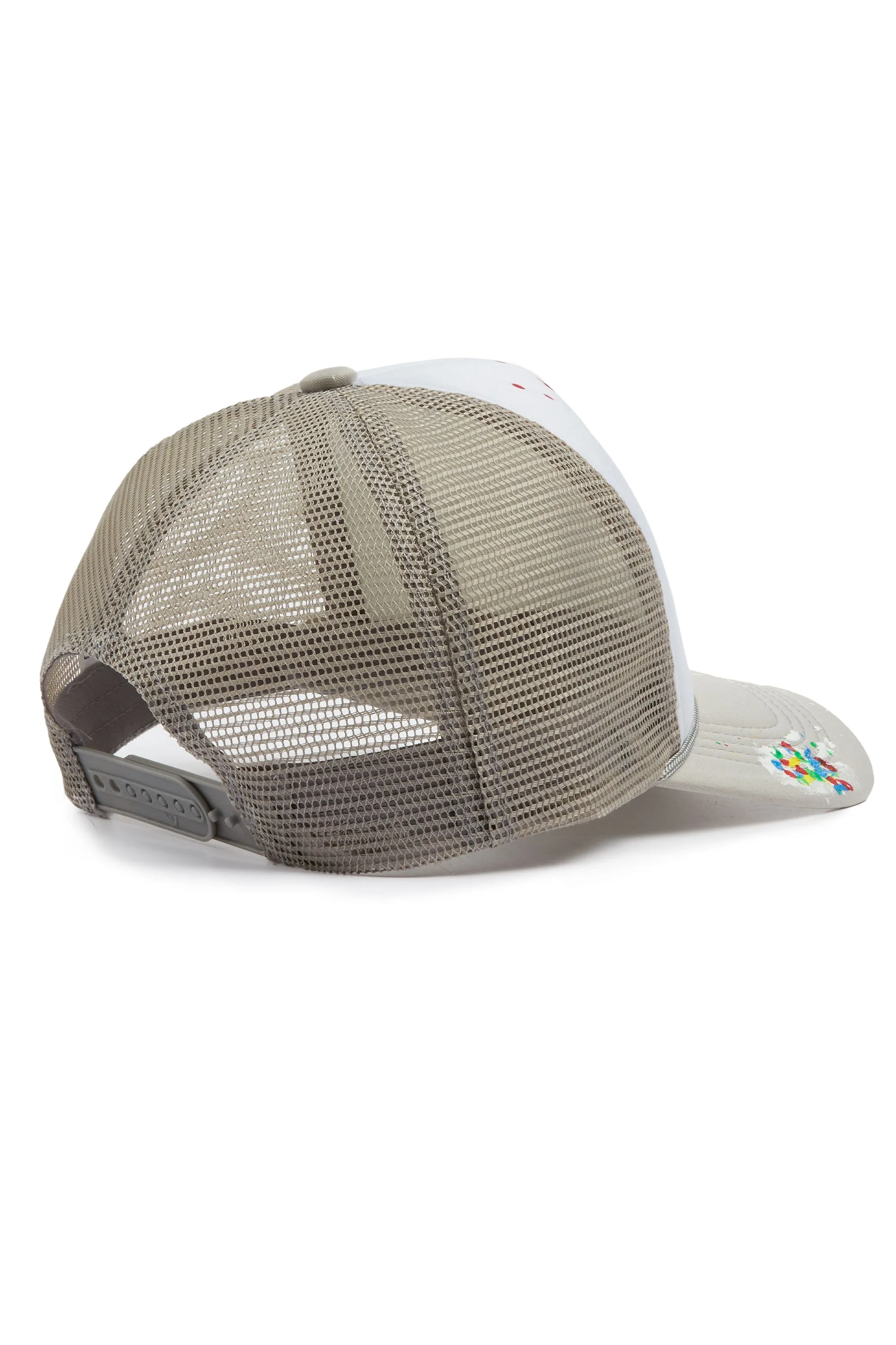Neptune White/Light Grey Trucker Hat sold by Rockstar Original product image thumbnail 3