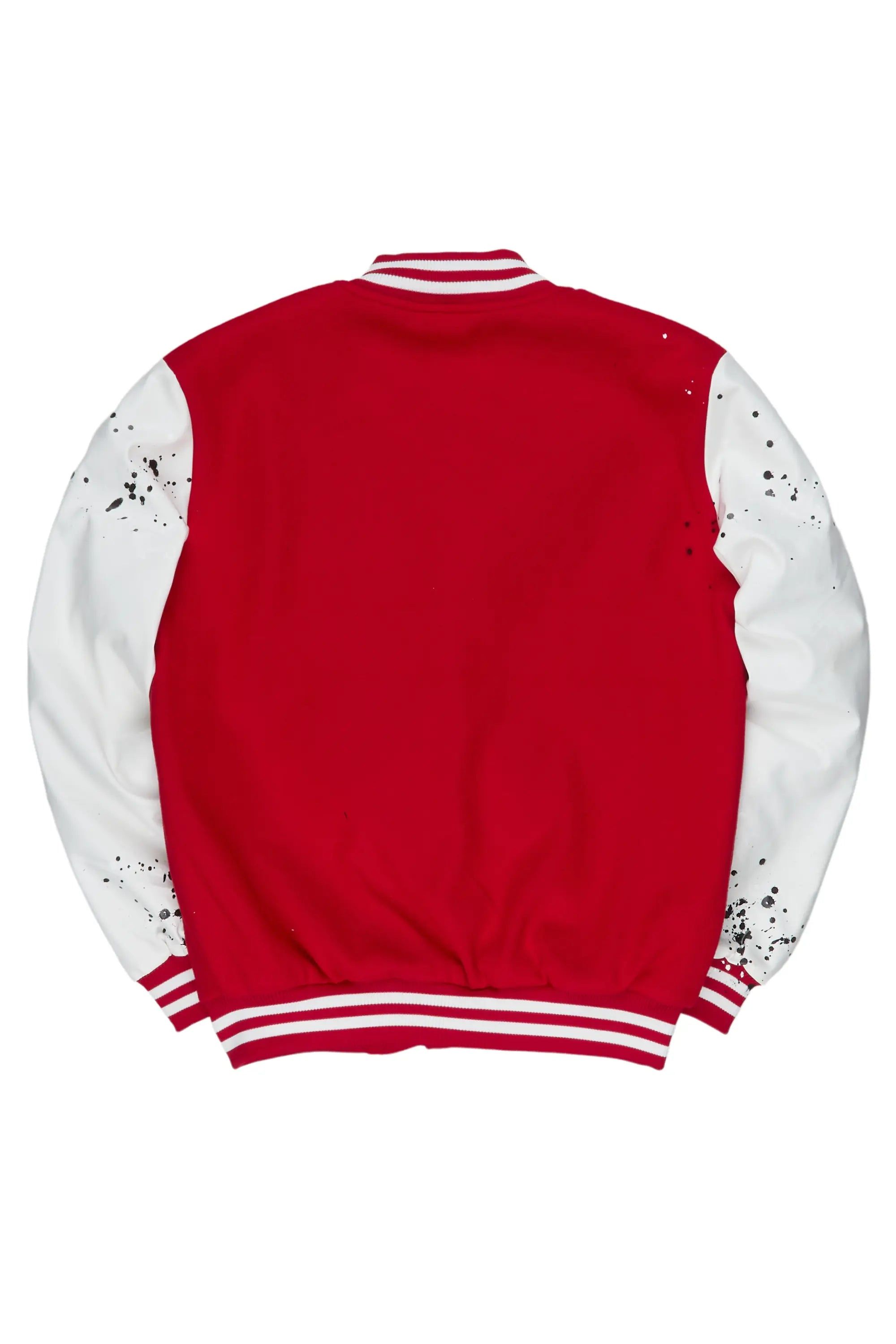 Boomer Red/White Varsity Jacket sold by Rockstar Original product image thumbnail 4
