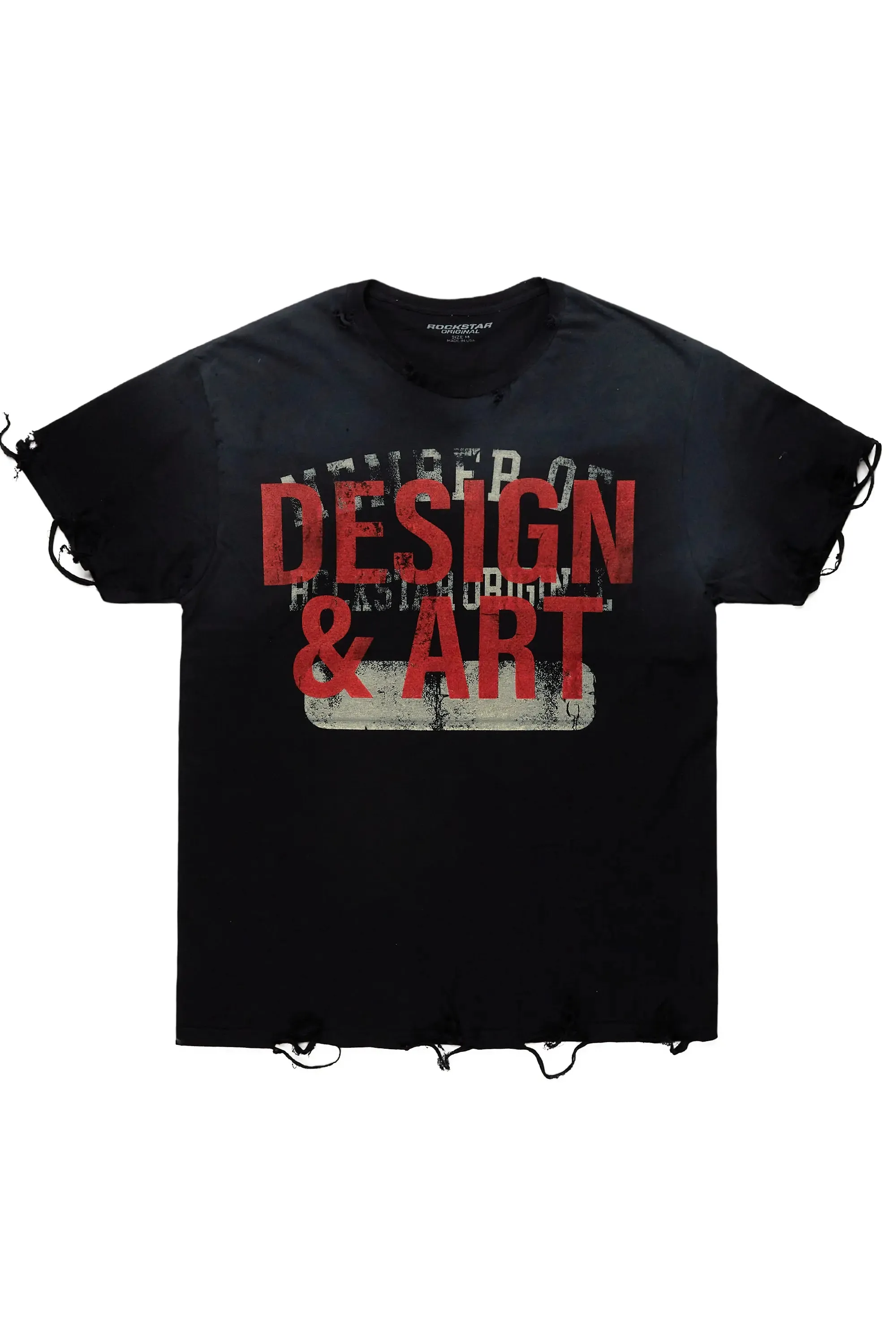 Magar Black Oversized Graphic T-Shirt sold by Rockstar Original