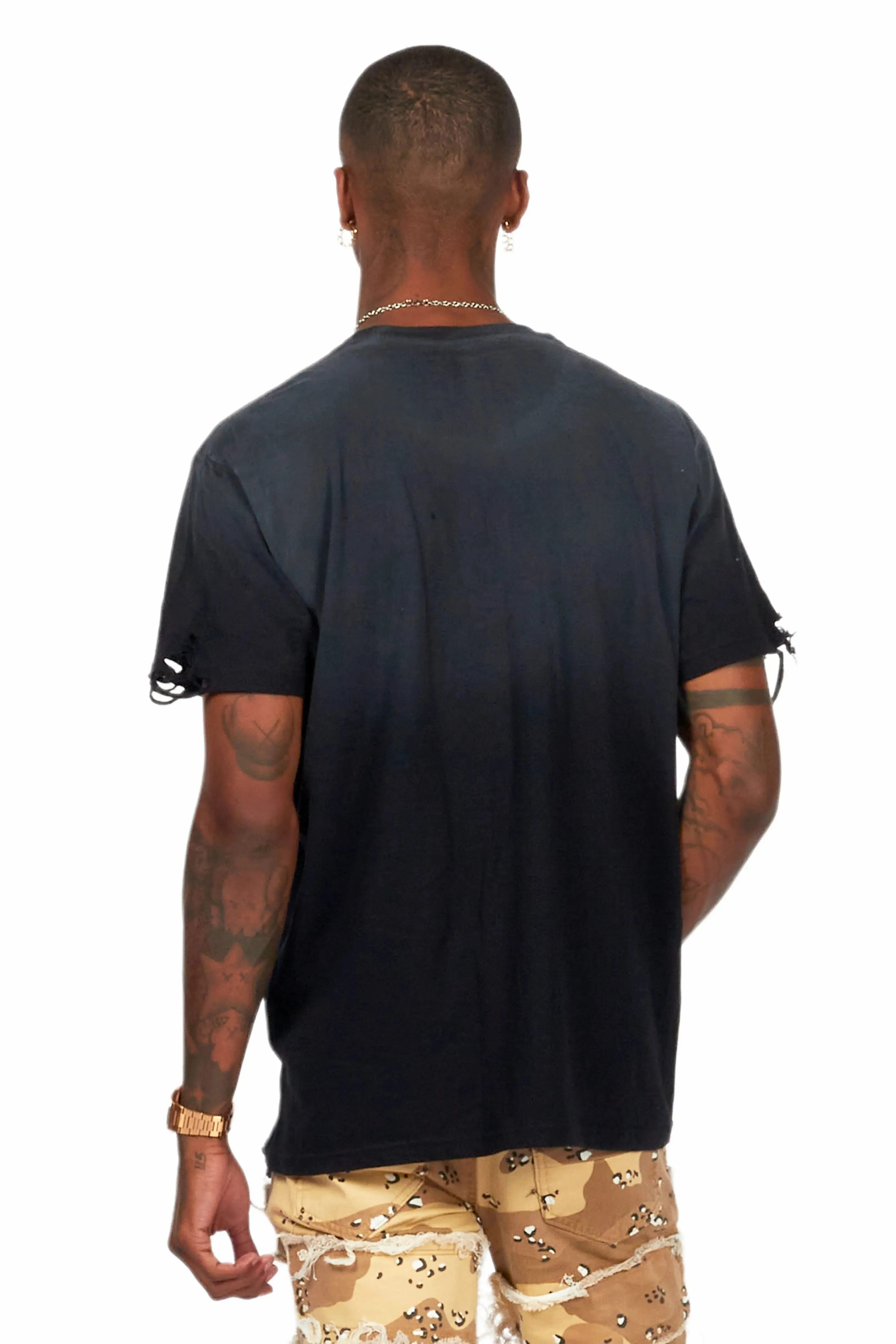 Magar Black Oversized Graphic T-Shirt sold by Rockstar Original product image thumbnail 4