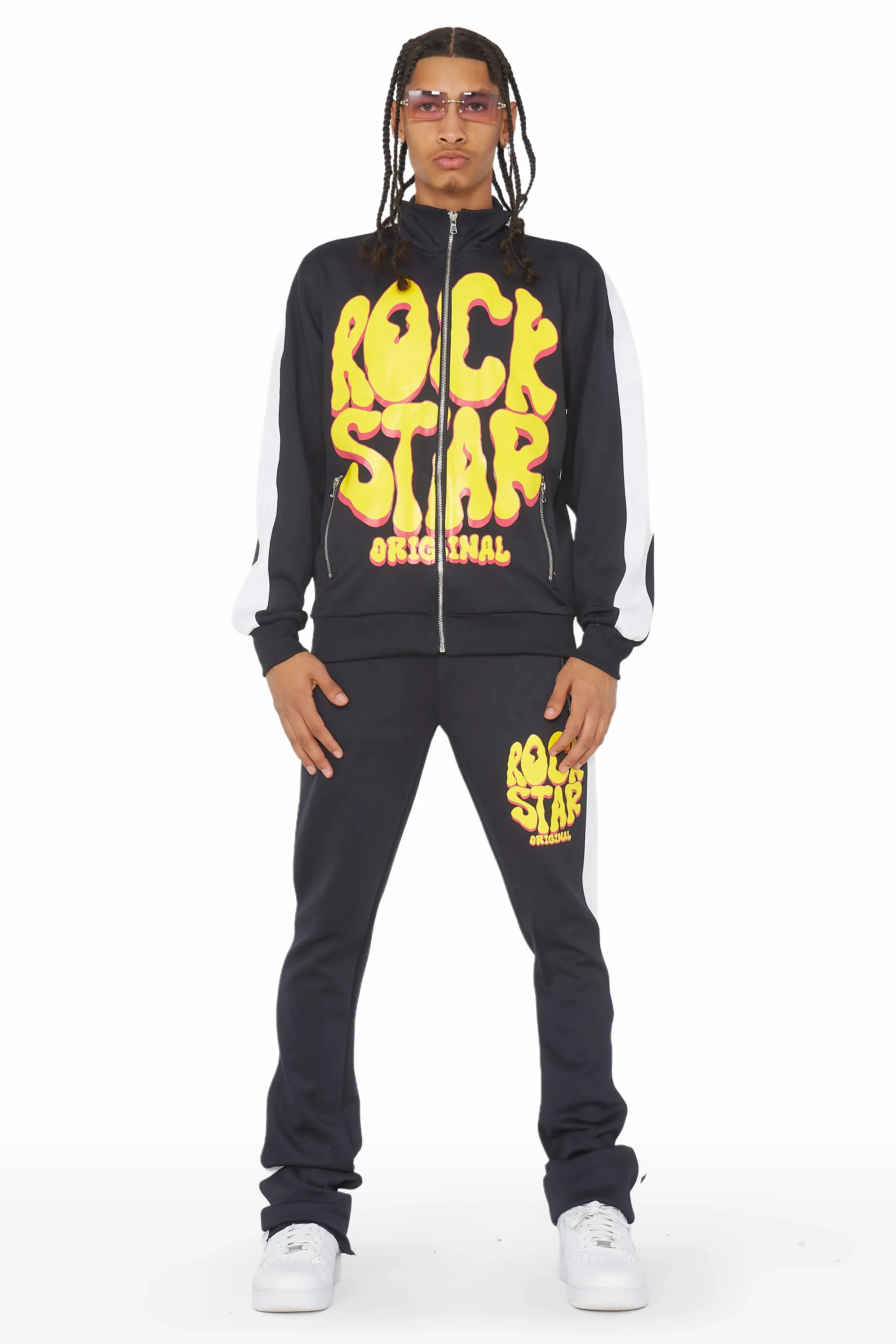 Warblen Black/Yellow Tricot Super Stacked Track Set sold by Rockstar Original