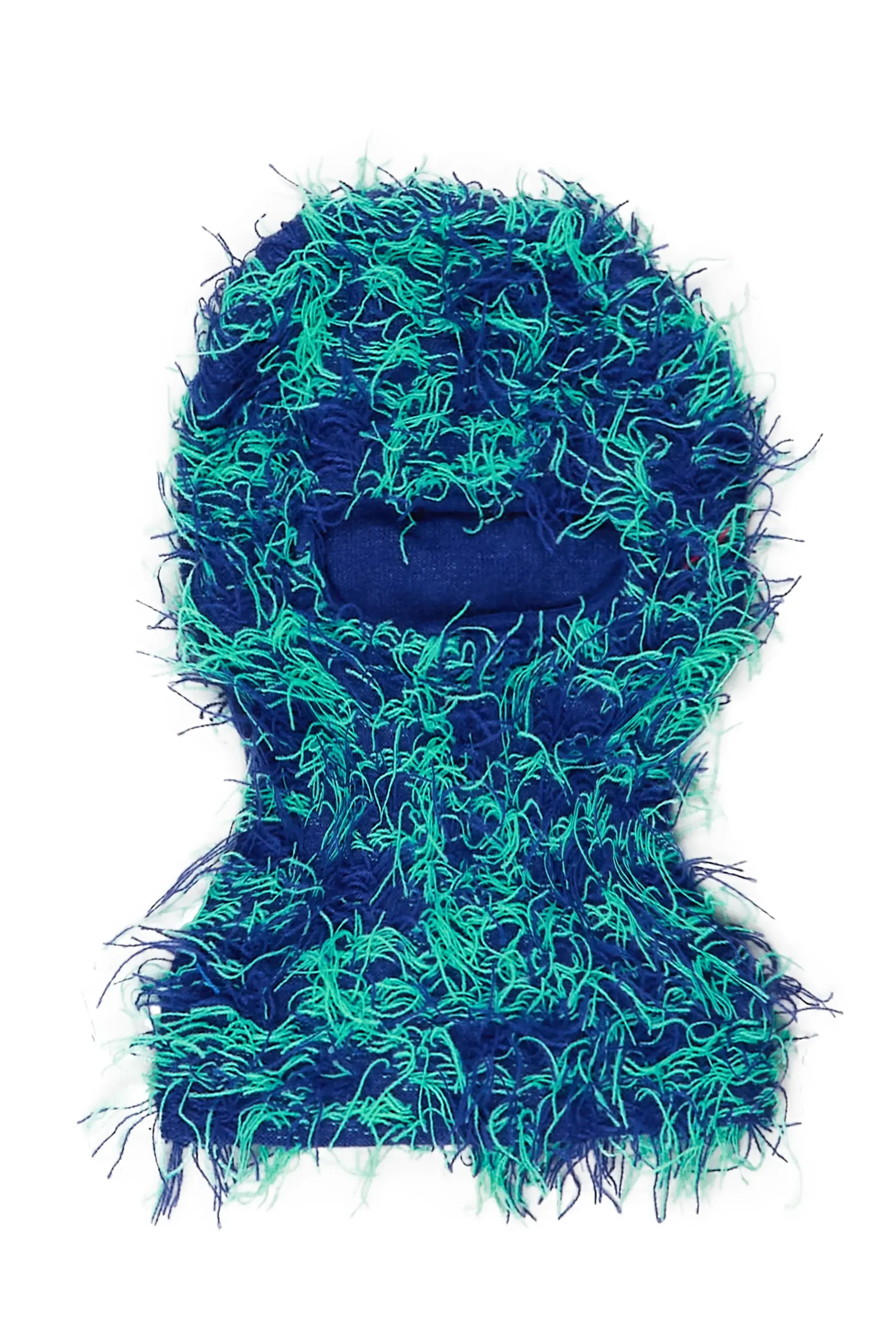Seantee Green/Blue Fuzzy Ski Mask sold by Rockstar Original