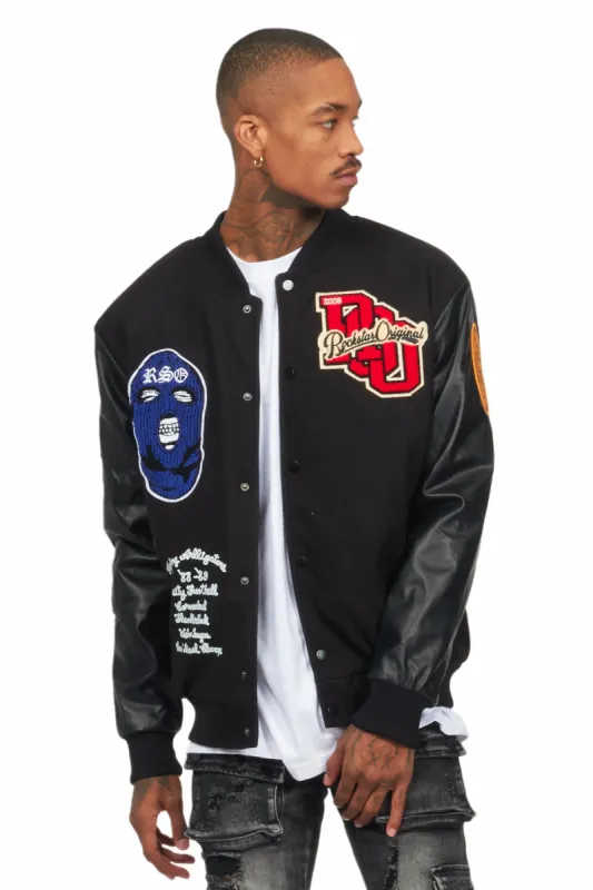 Suki Black Varsity Jacket sold by Rockstar Original