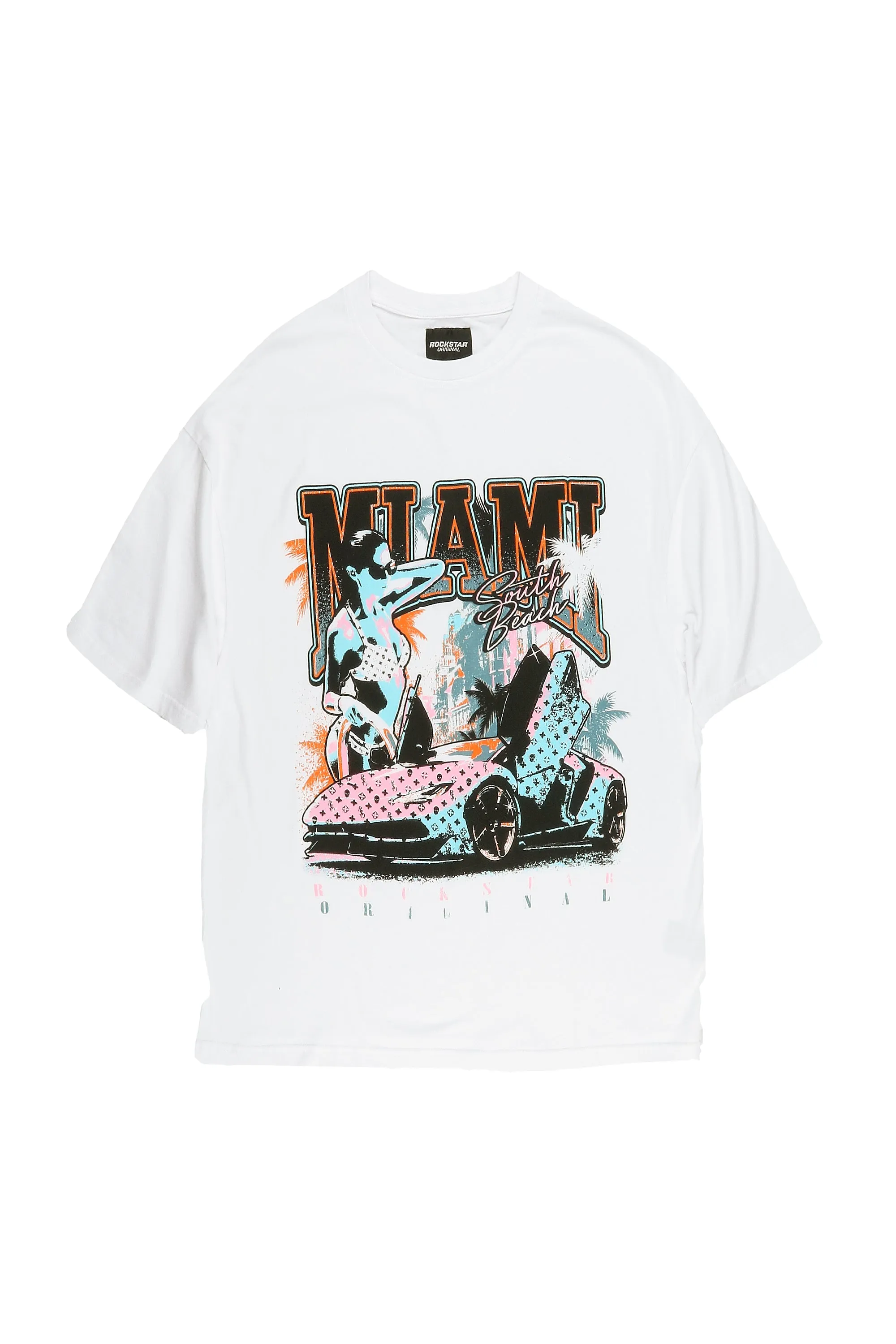 Drexell Off White Oversized Graphic T-Shirt sold by Rockstar Original