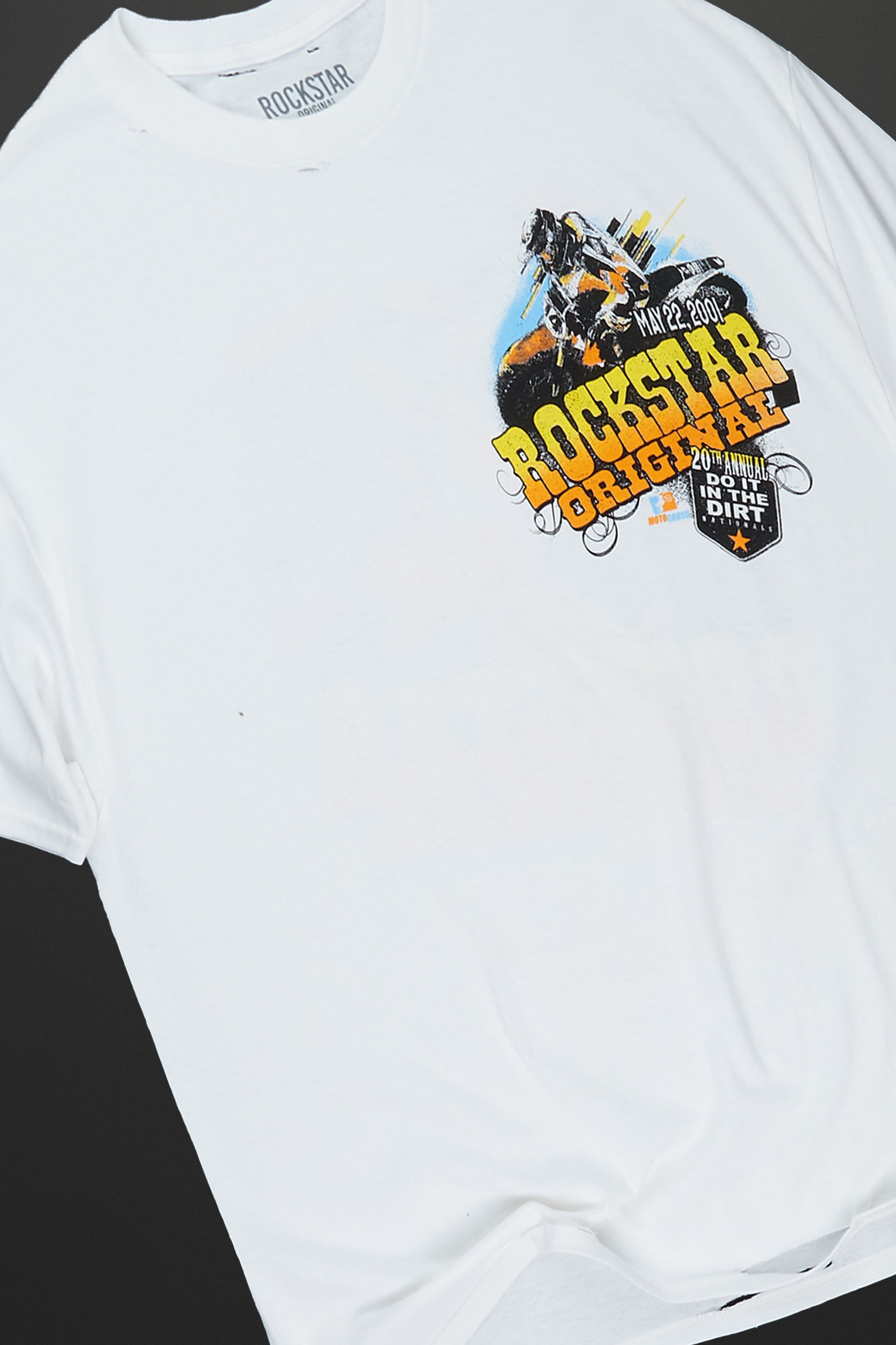 Theo White Oversized Graphic T-Shirt sold by Rockstar Original product image thumbnail 2