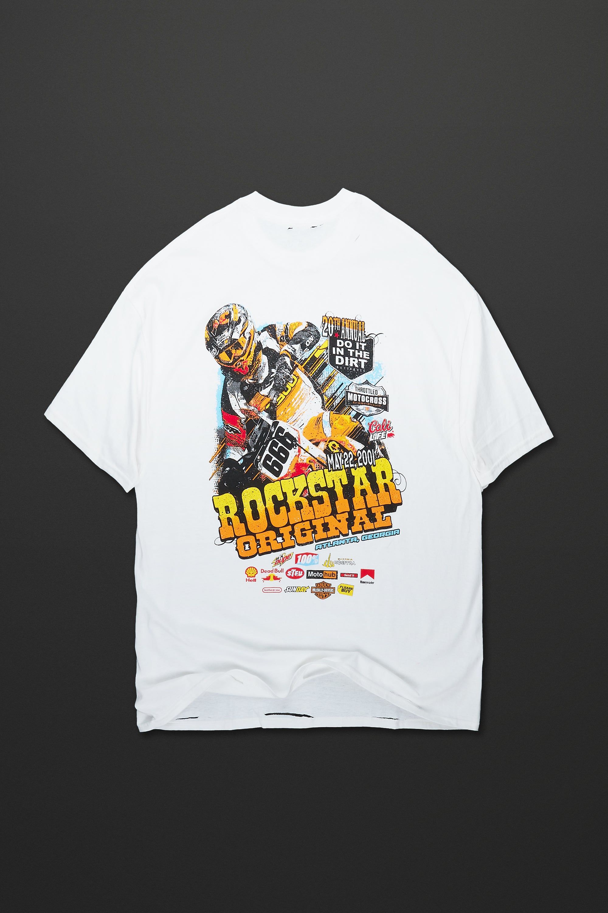 Theo White Oversized Graphic T-Shirt sold by Rockstar Original product image thumbnail 3