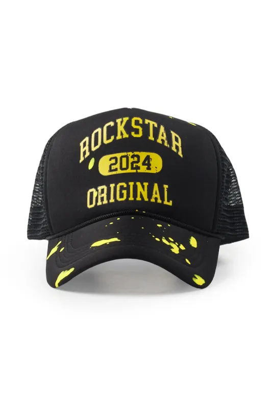 Gallio Black Graphic Trucker Hat sold by Rockstar Original