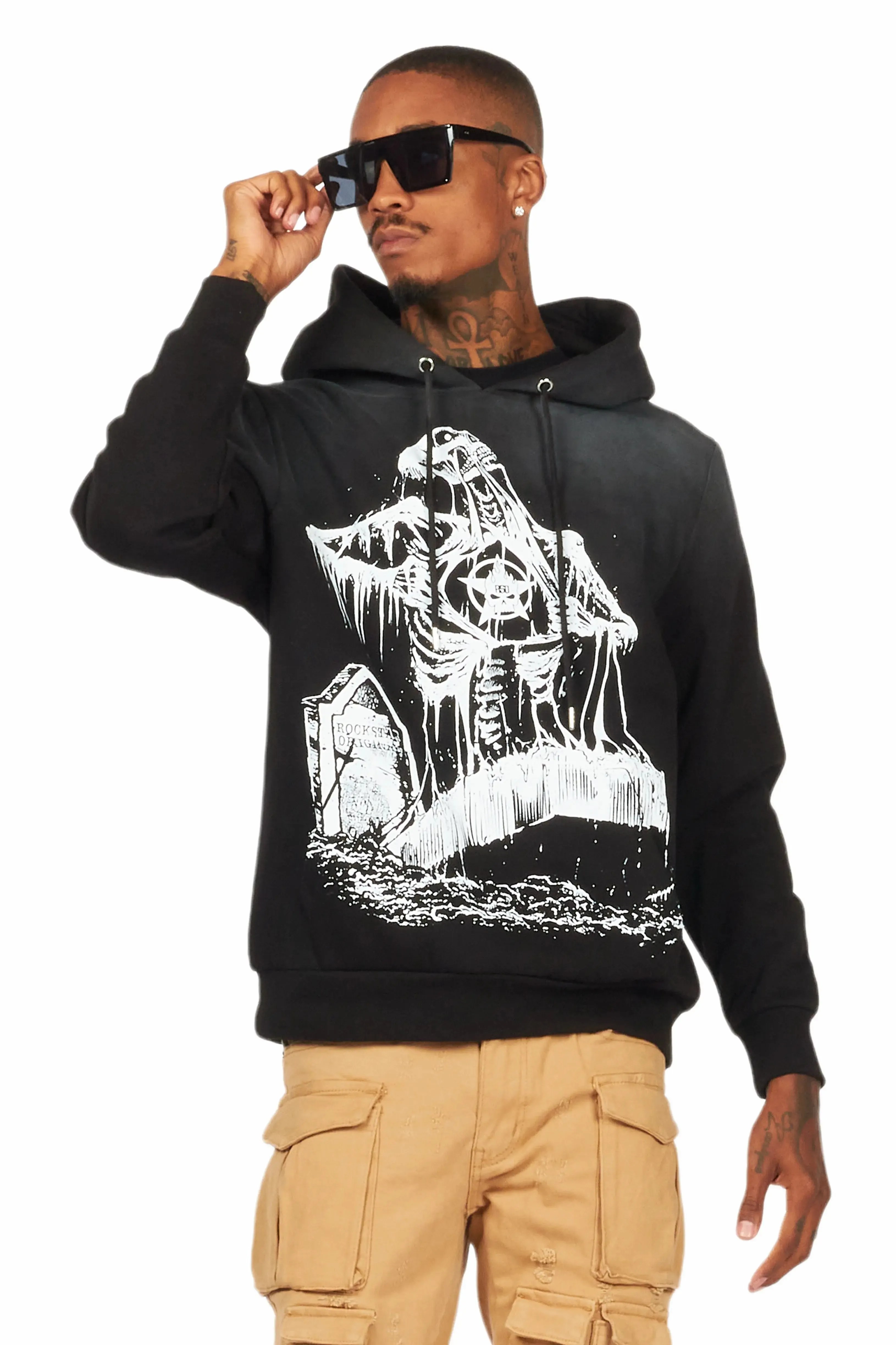 Brookwood Black Graphic Hoodie sold by Rockstar Original product image thumbnail 4