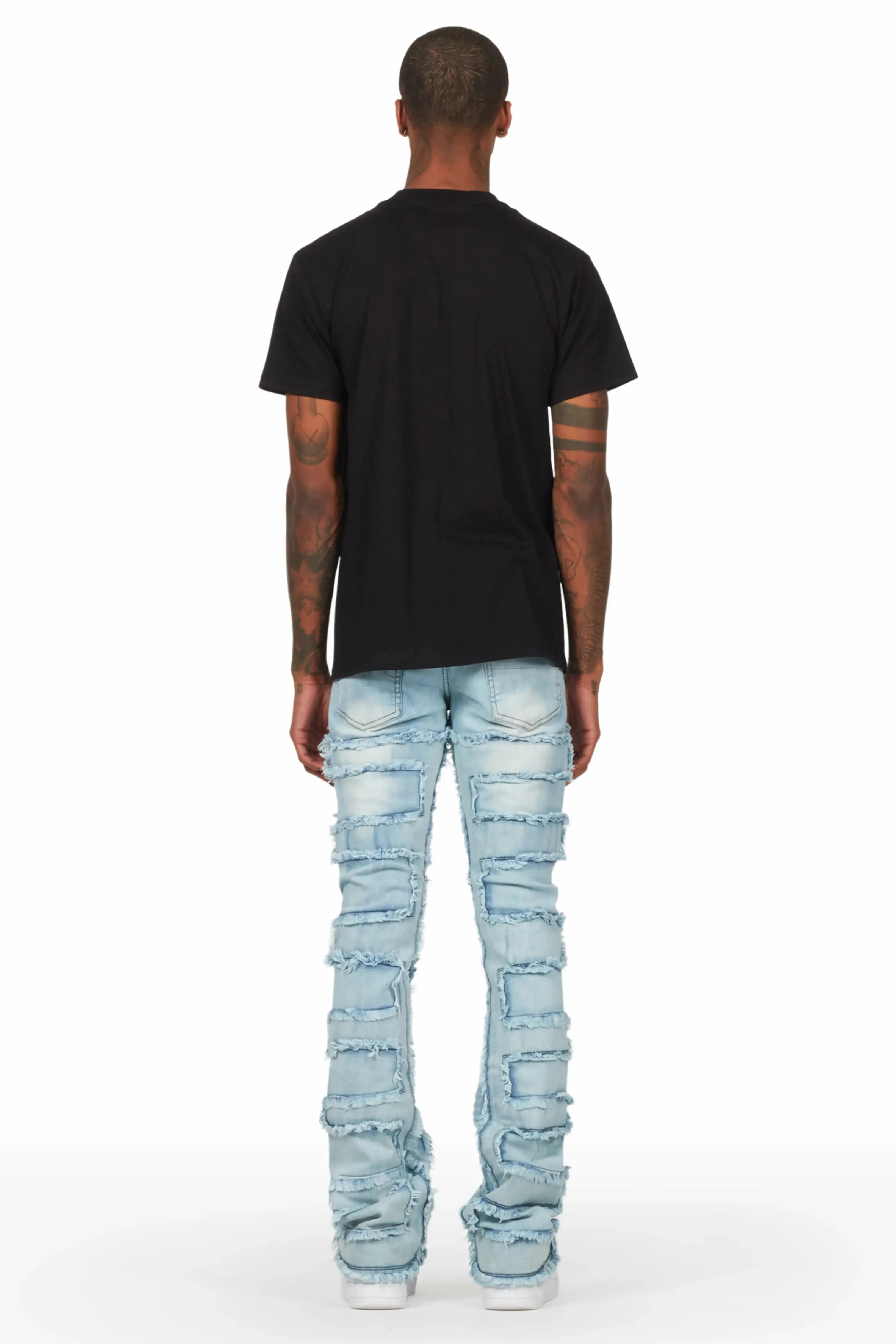 Arne Blue Stacked Flare Jean sold by Rockstar Original product image thumbnail 5