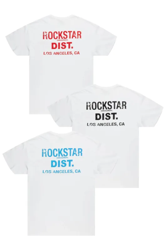 Lake White Printed T-Shirt 3 Pack sold by Rockstar Original