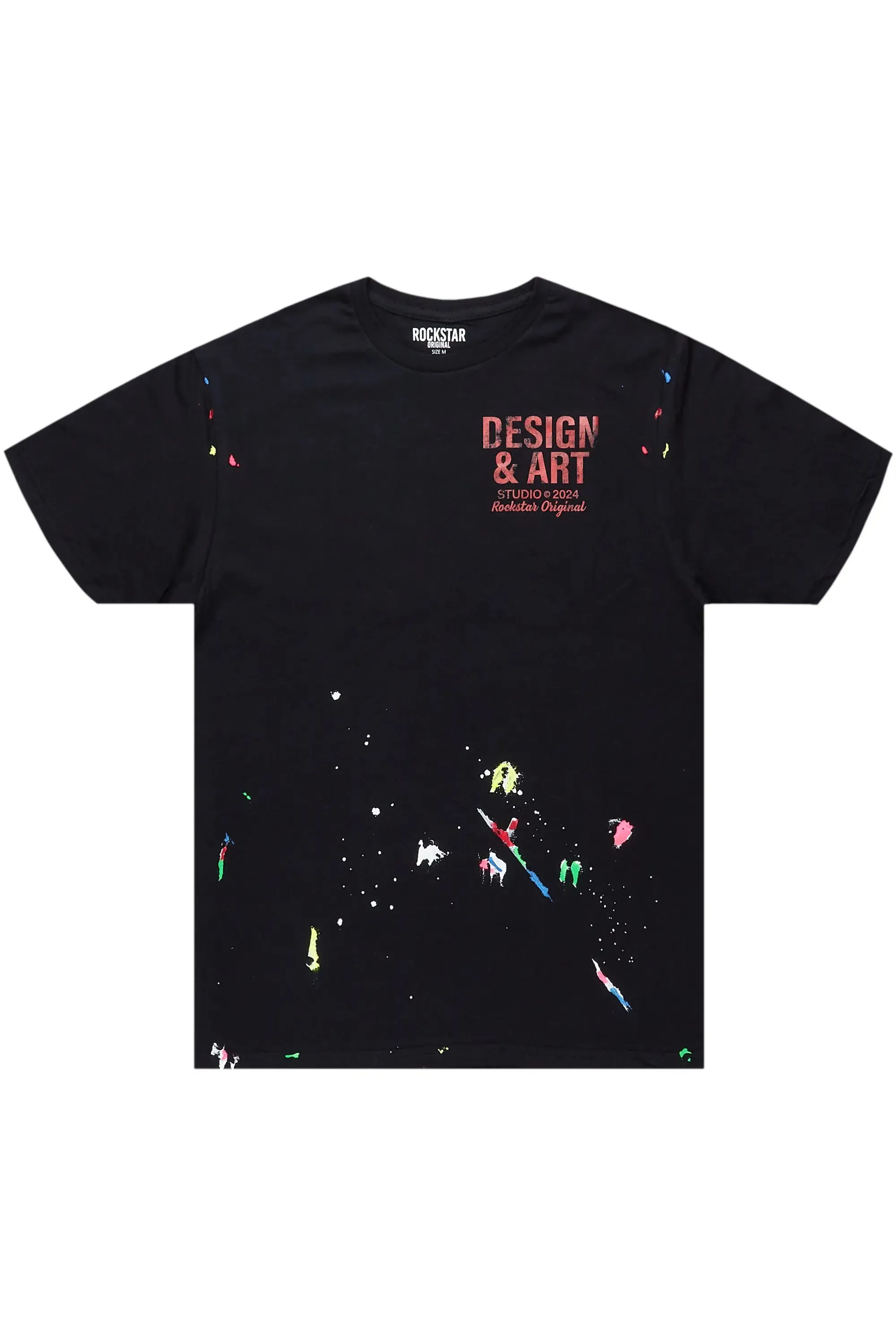 Mancha Black/Red Graphic T-Shirt sold by Rockstar Original