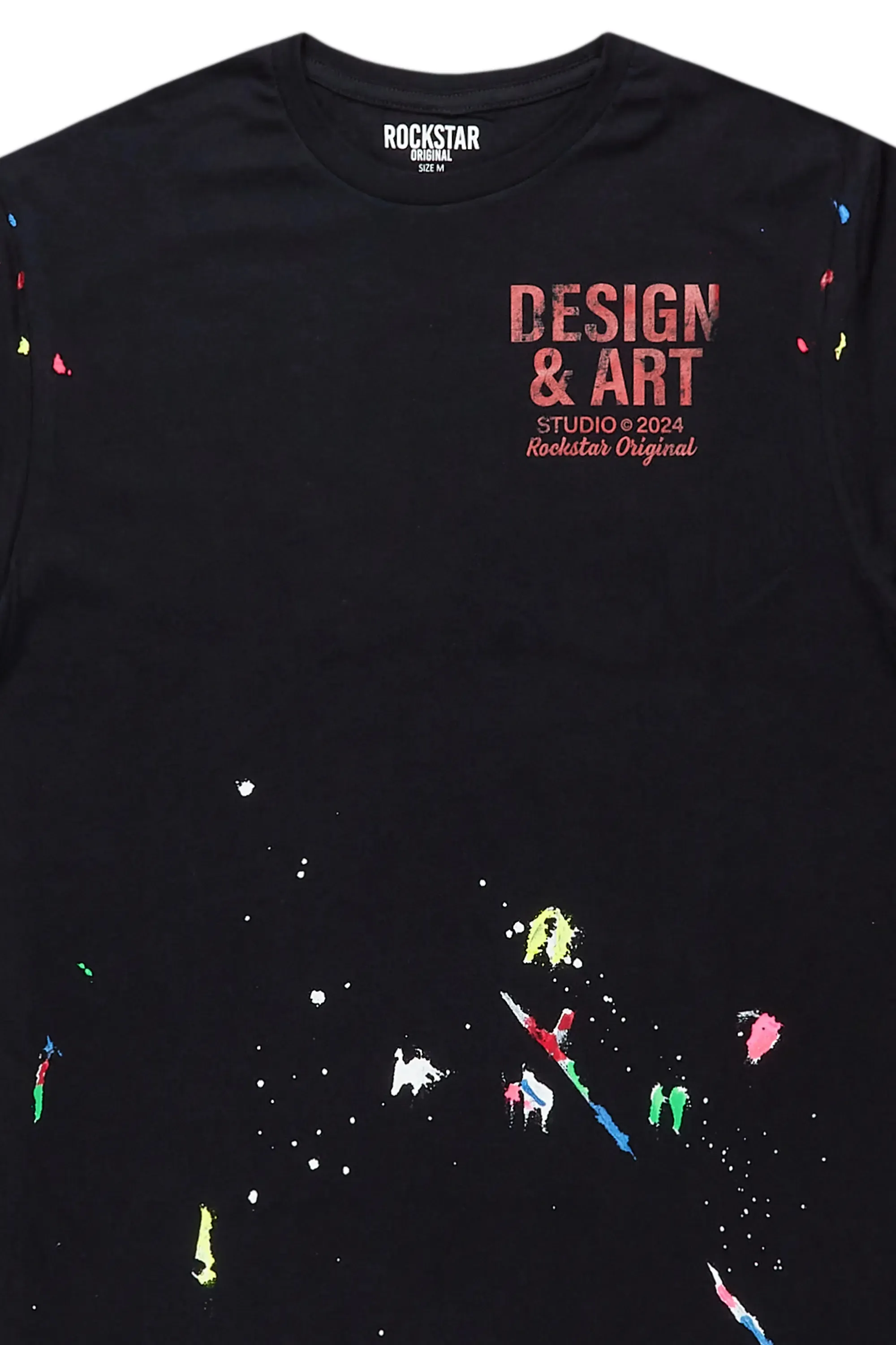 Mancha Black/Red Graphic T-Shirt sold by Rockstar Original product image thumbnail 2
