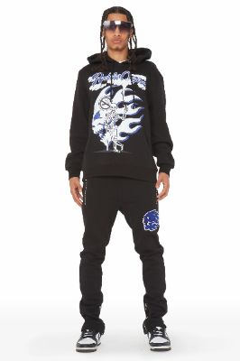 Percy Black Slim Fit Track Set sold by Rockstar Original