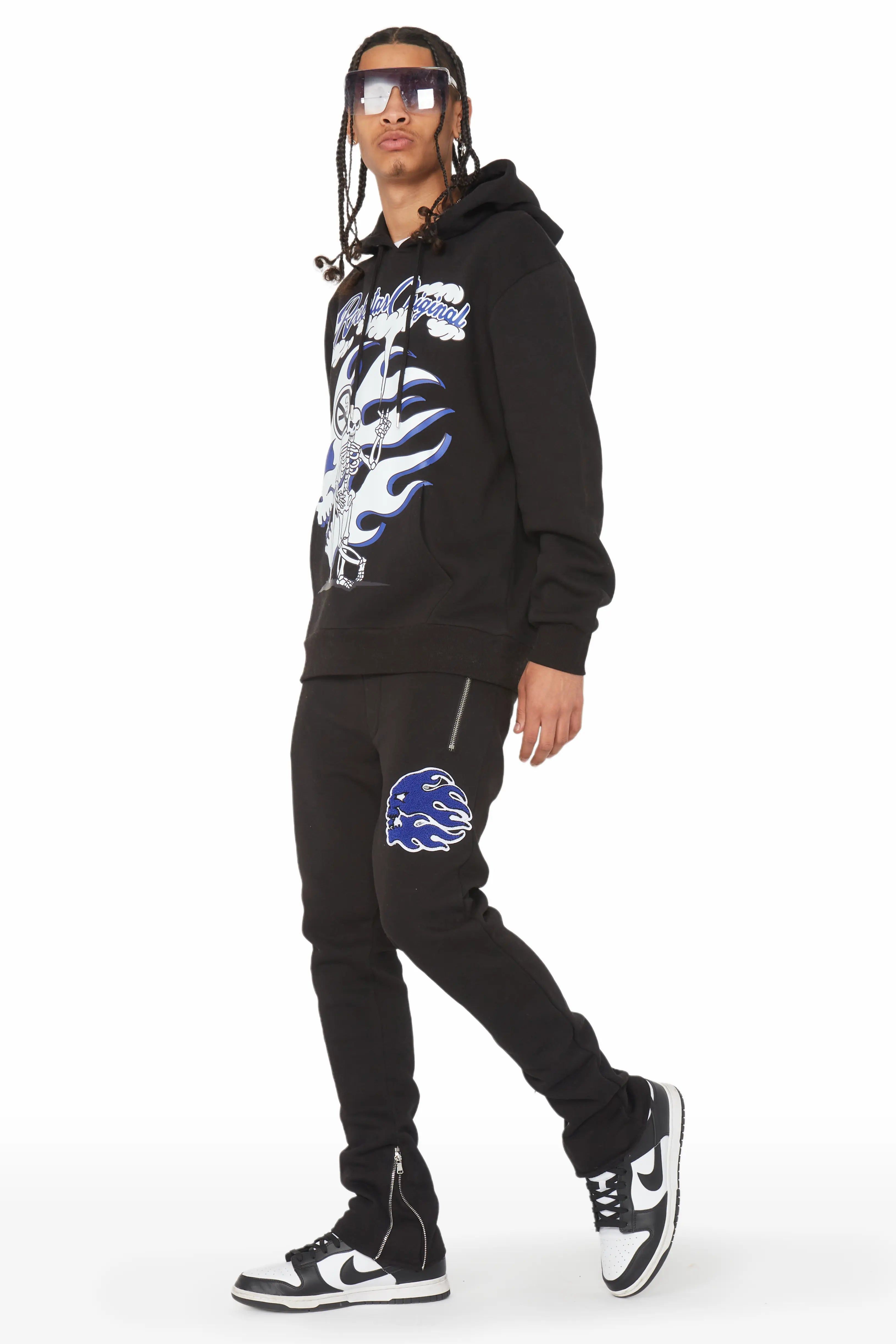 Percy Black Slim Fit Track Set sold by Rockstar Original product image thumbnail 5