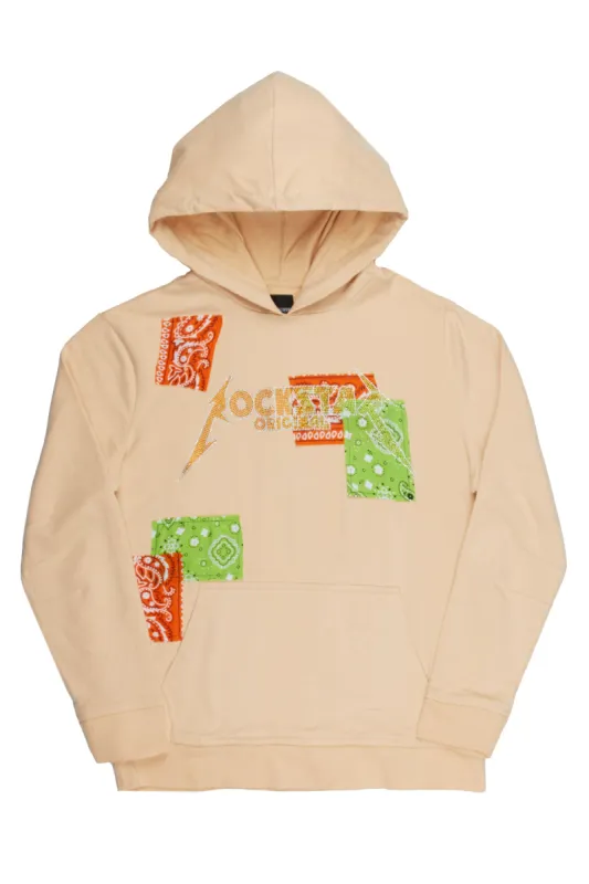 Rae Graphic Hoodie-Orange/Green sold by Rockstar Original