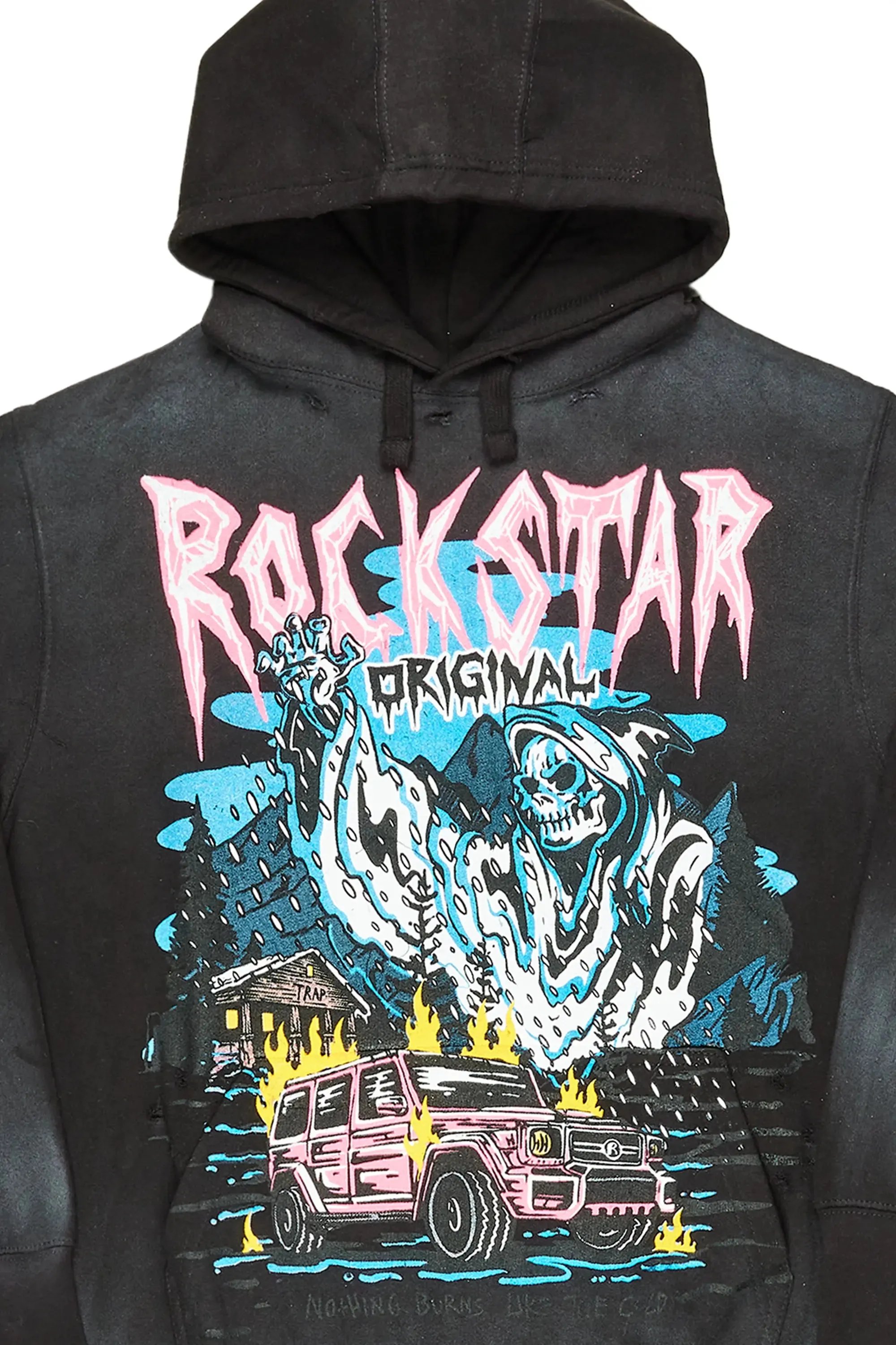 Mercy Wagon Black Oversized Hoodie sold by Rockstar Original product image thumbnail 2