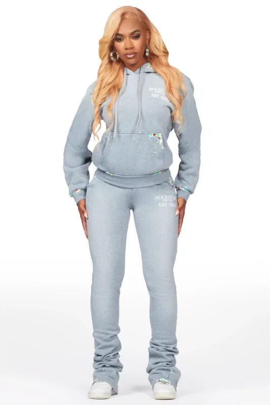 Nevaeh Heather Grey Super Stacked Trackset sold by Rockstar Original