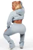 Nevaeh Heather Grey Super Stacked Trackset sold by Rockstar Original