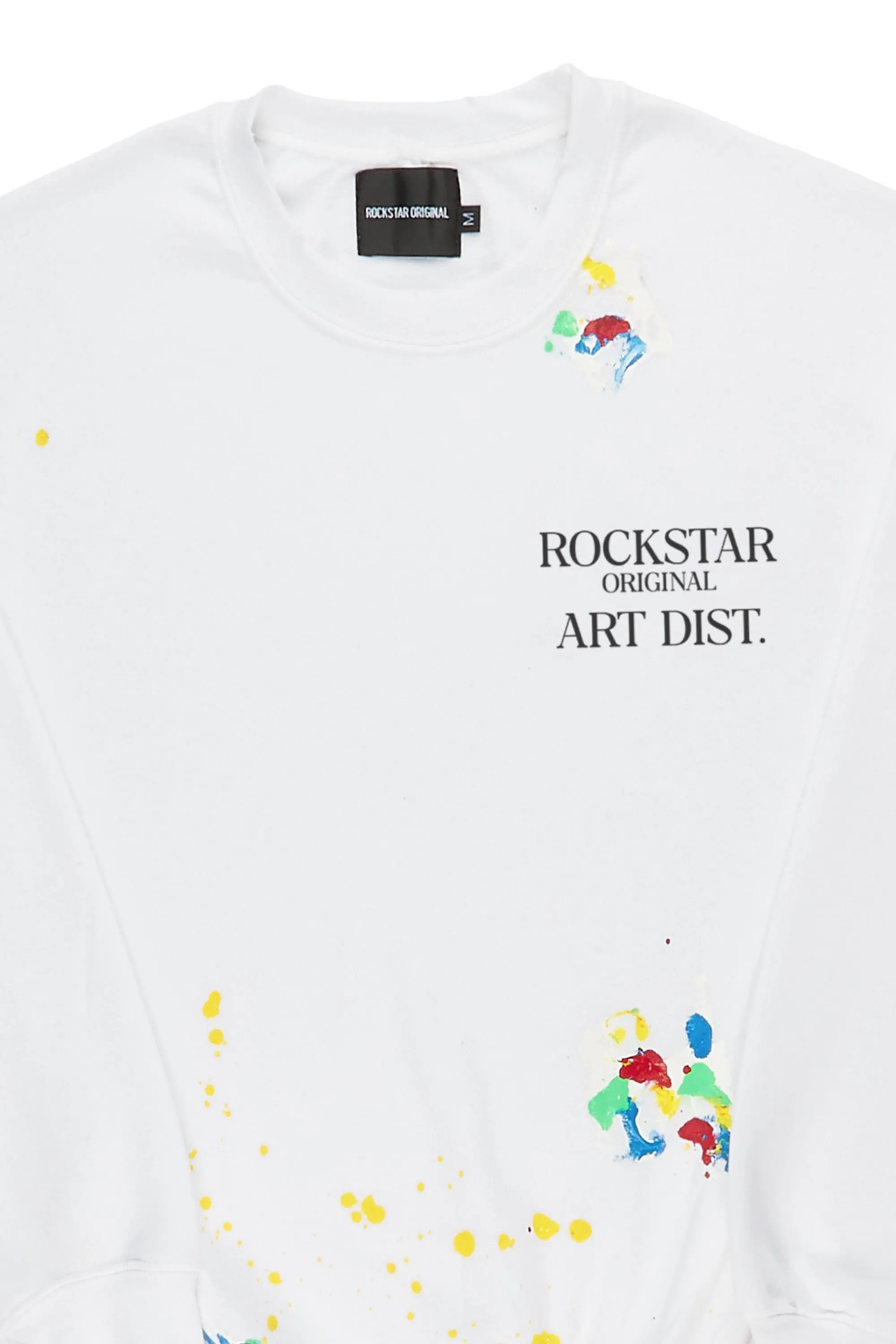 Rockstar Art Dist. White Crewneck sold by Rockstar Original product image thumbnail 2