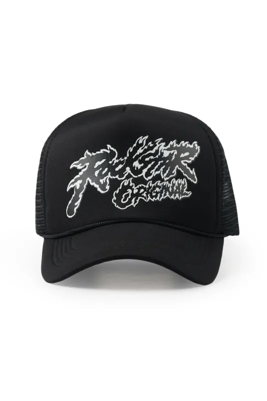Evert Black Graphic Trucker Hat sold by Rockstar Original