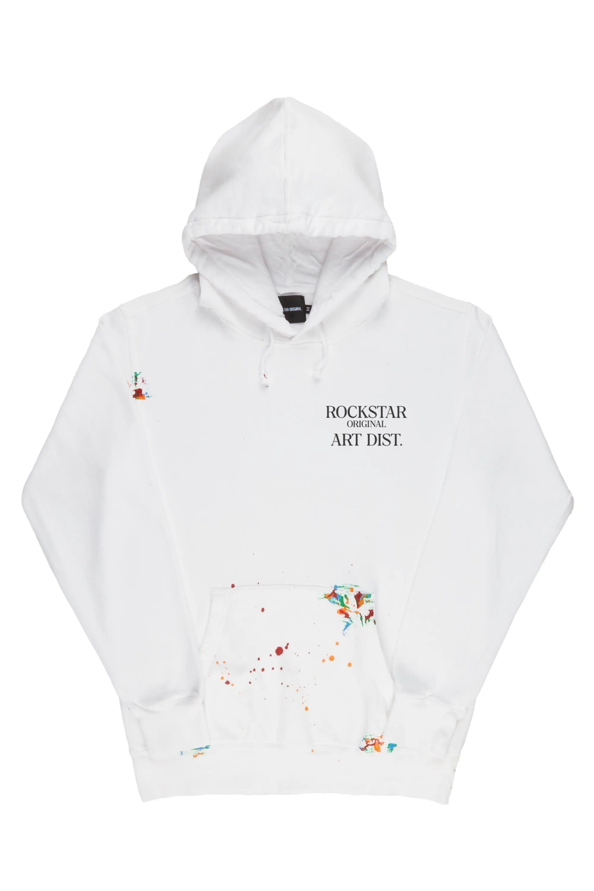 Rockstar Art Dist. White Graphic Hoodie sold by Rockstar Original