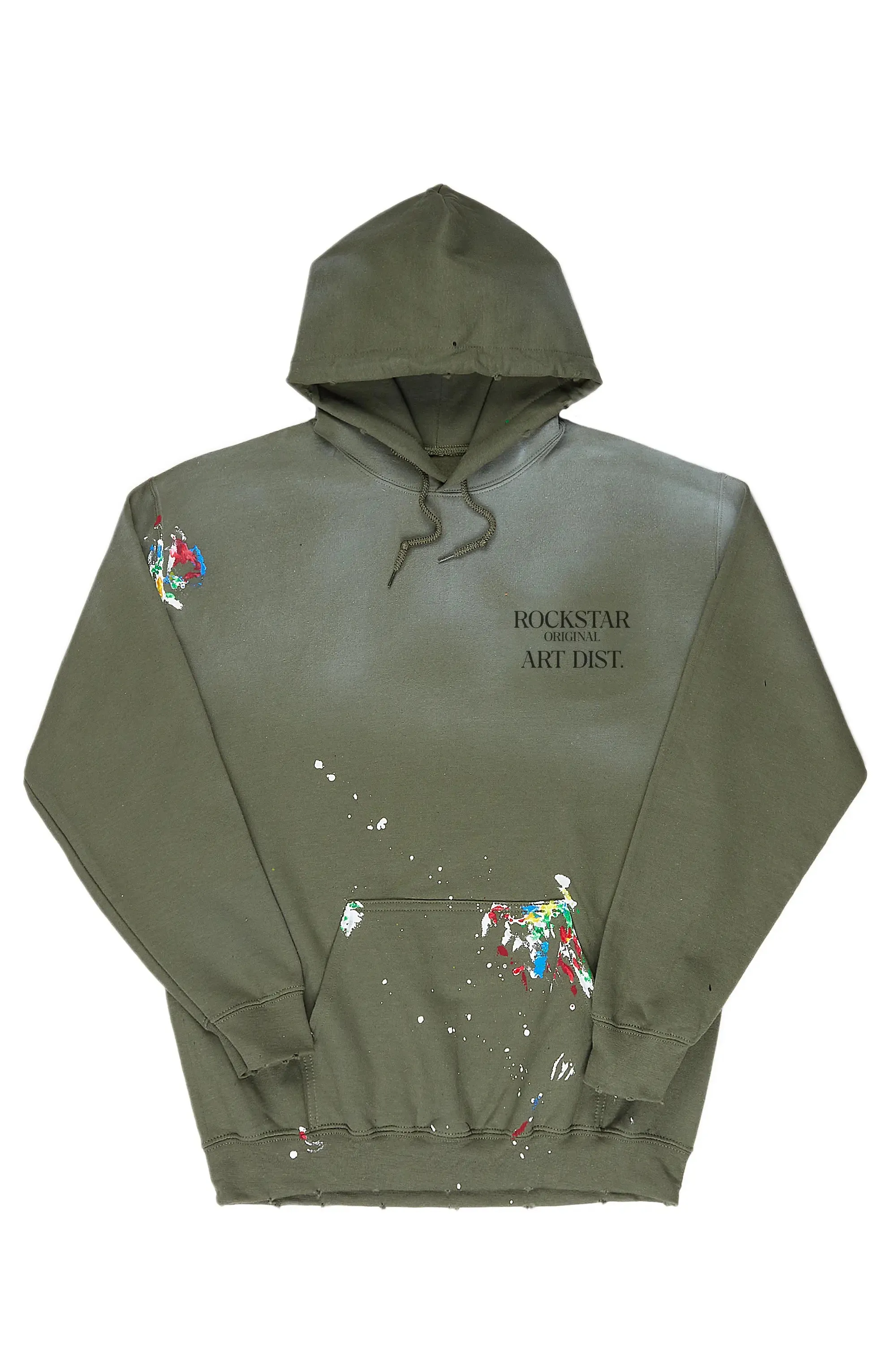 Rockstar Art Dist. Green Graphic Hoodie sold by Rockstar Original