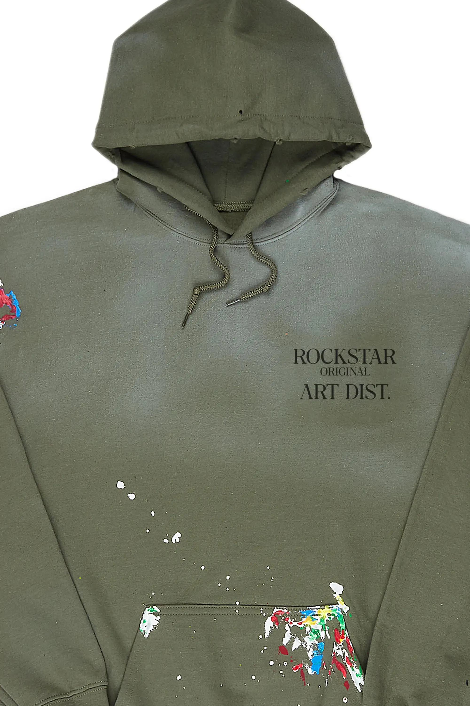 Rockstar Art Dist. Green Graphic Hoodie sold by Rockstar Original product image thumbnail 2