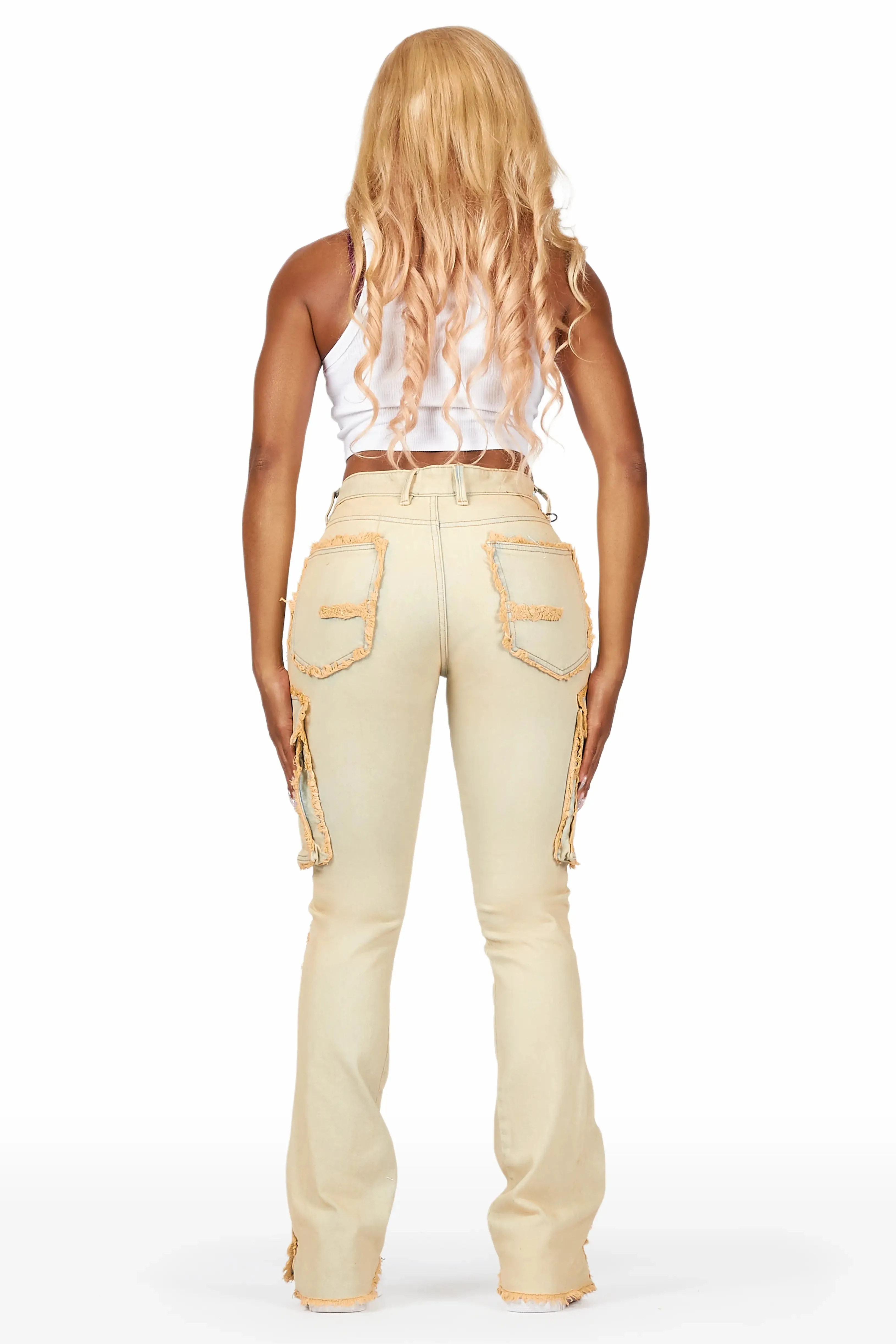 Camara Acid Wash Stacked Flare Jean sold by Rockstar Original product image thumbnail 5