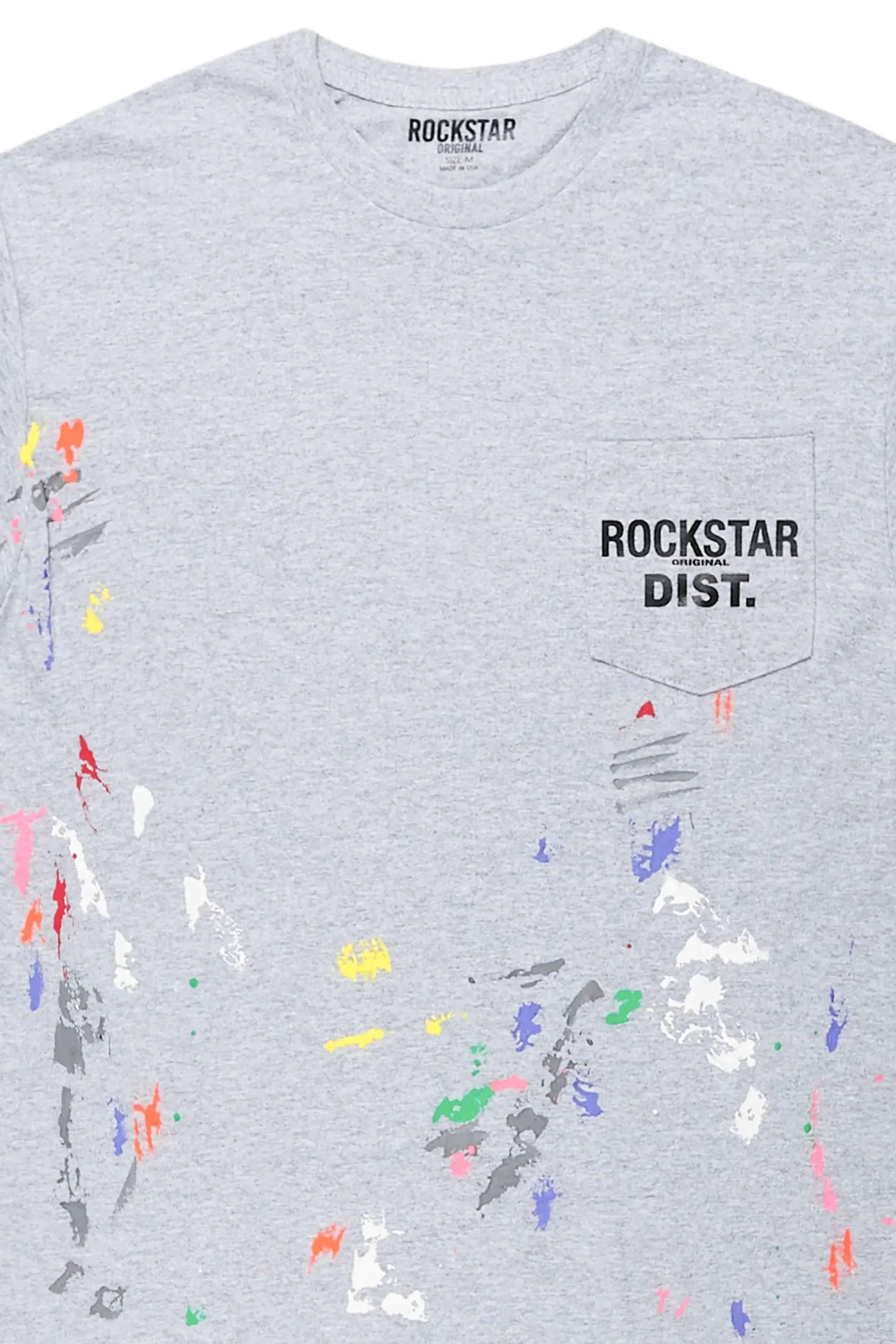 Pallas Grey Graphic Pocket T-Shirt sold by Rockstar Original product image thumbnail 3