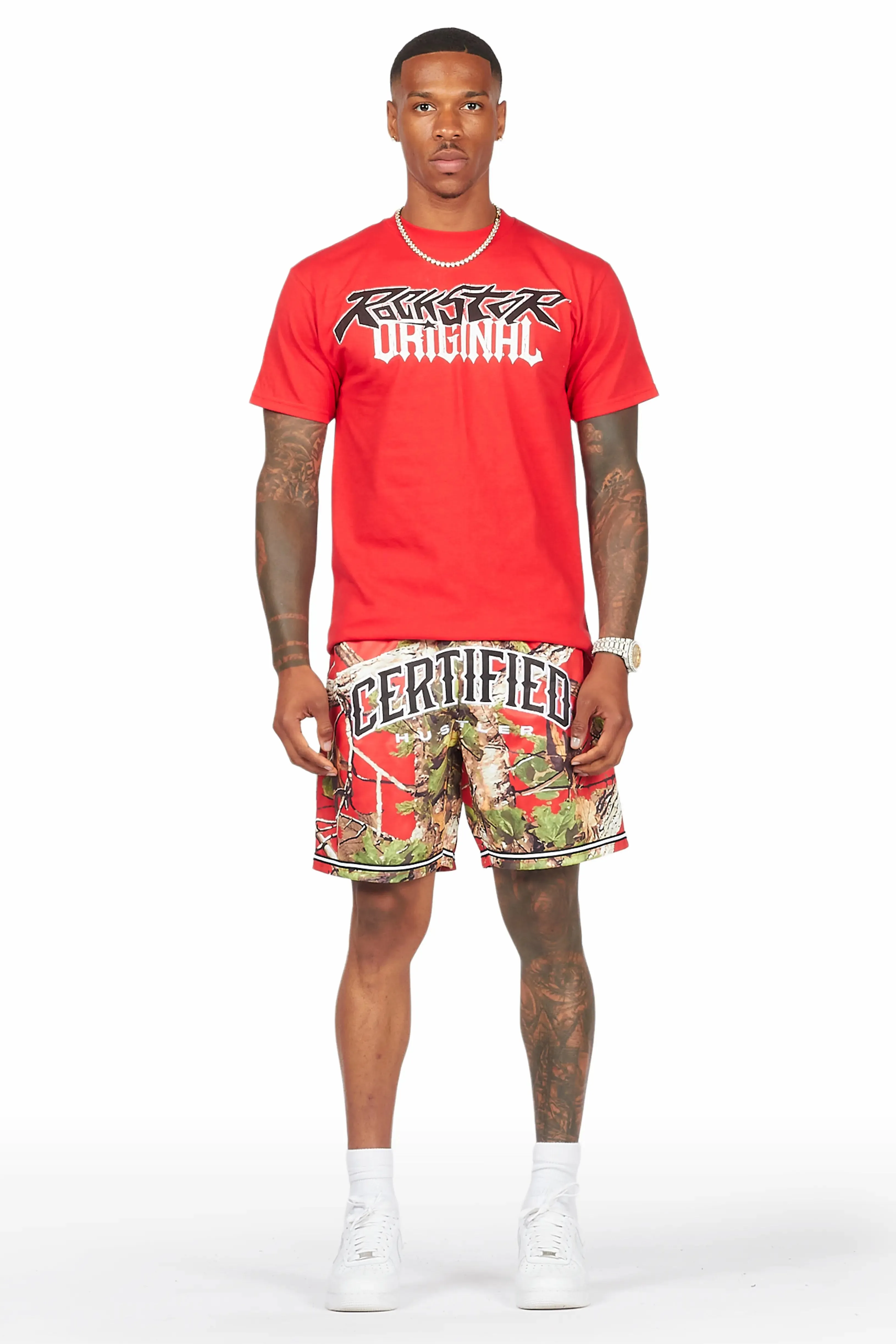 Ceri Red Graphic Short sold by Rockstar Original product image thumbnail 3