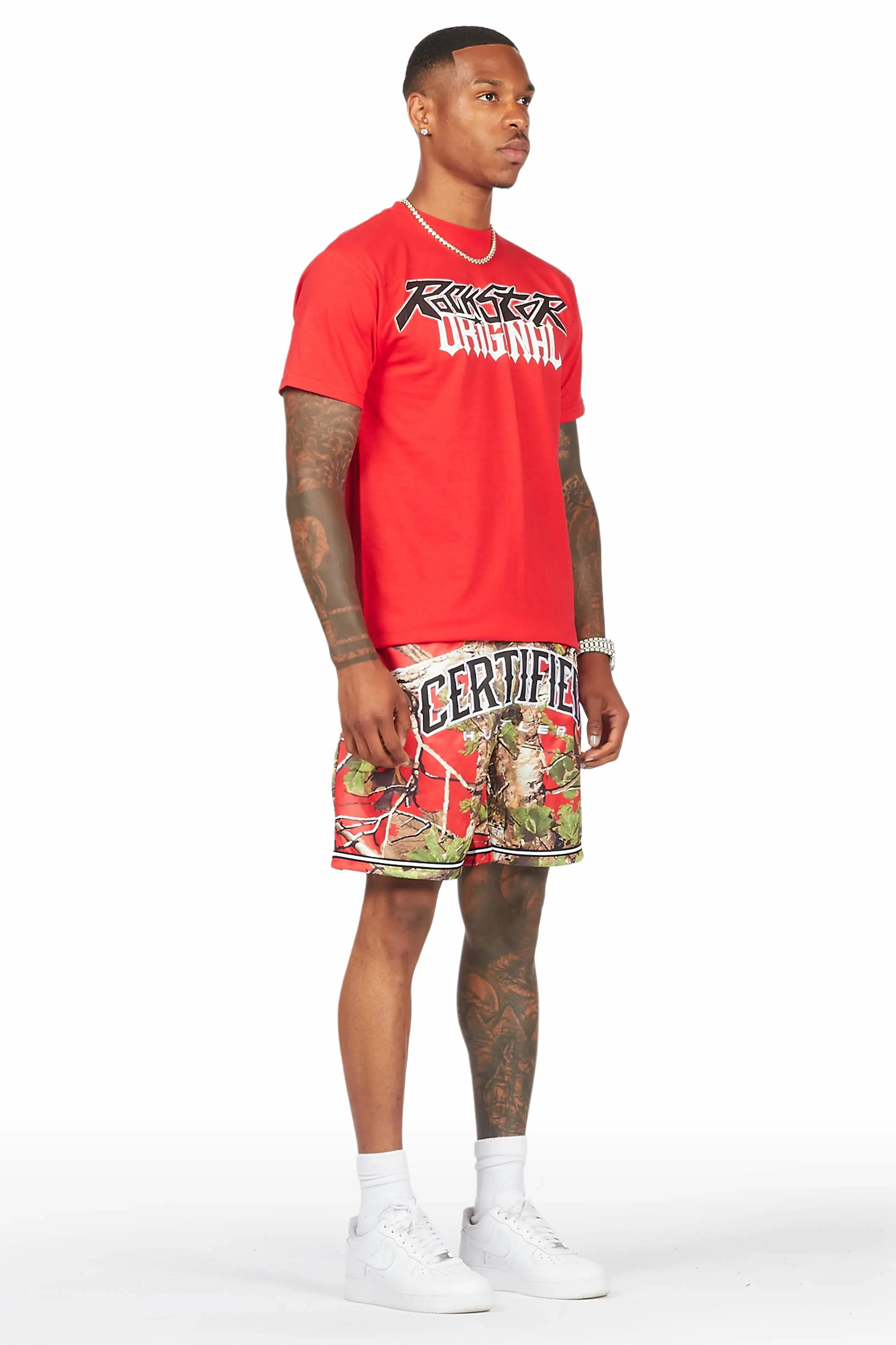 Ceri Red Graphic Short sold by Rockstar Original product image thumbnail 4