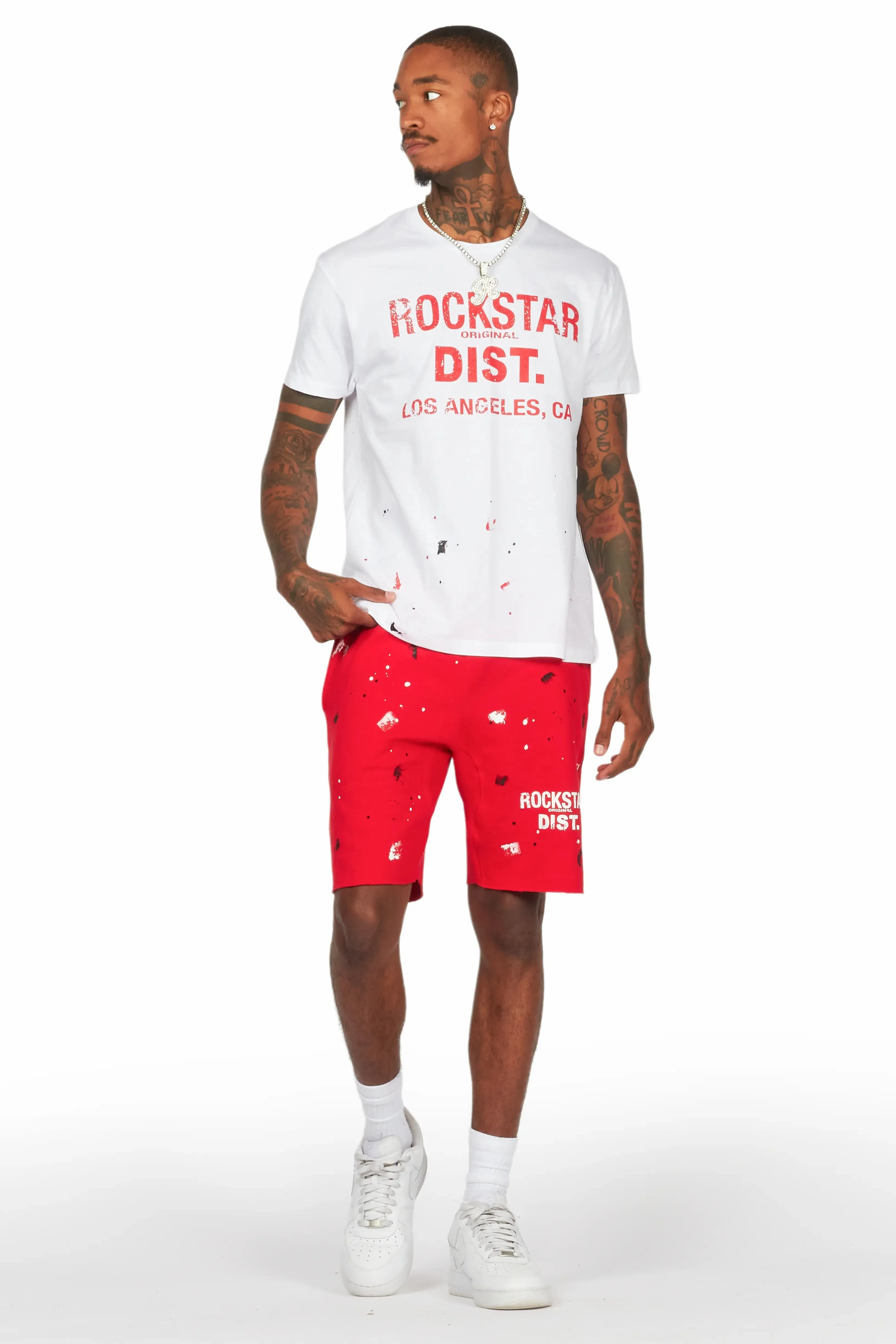 Scottie White/Red Short Set sold by Rockstar Original product image thumbnail 2