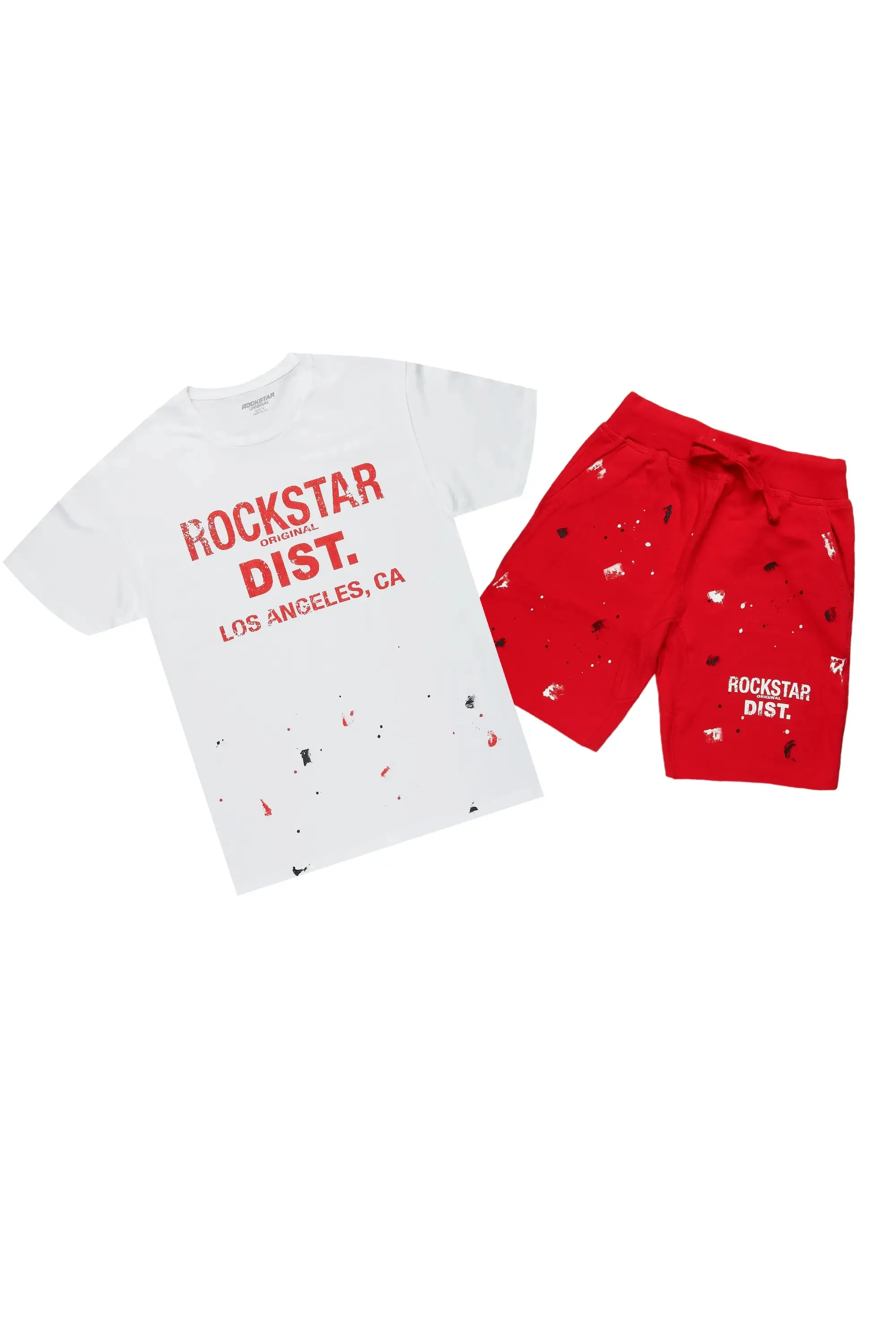 Scottie White/Red Short Set sold by Rockstar Original