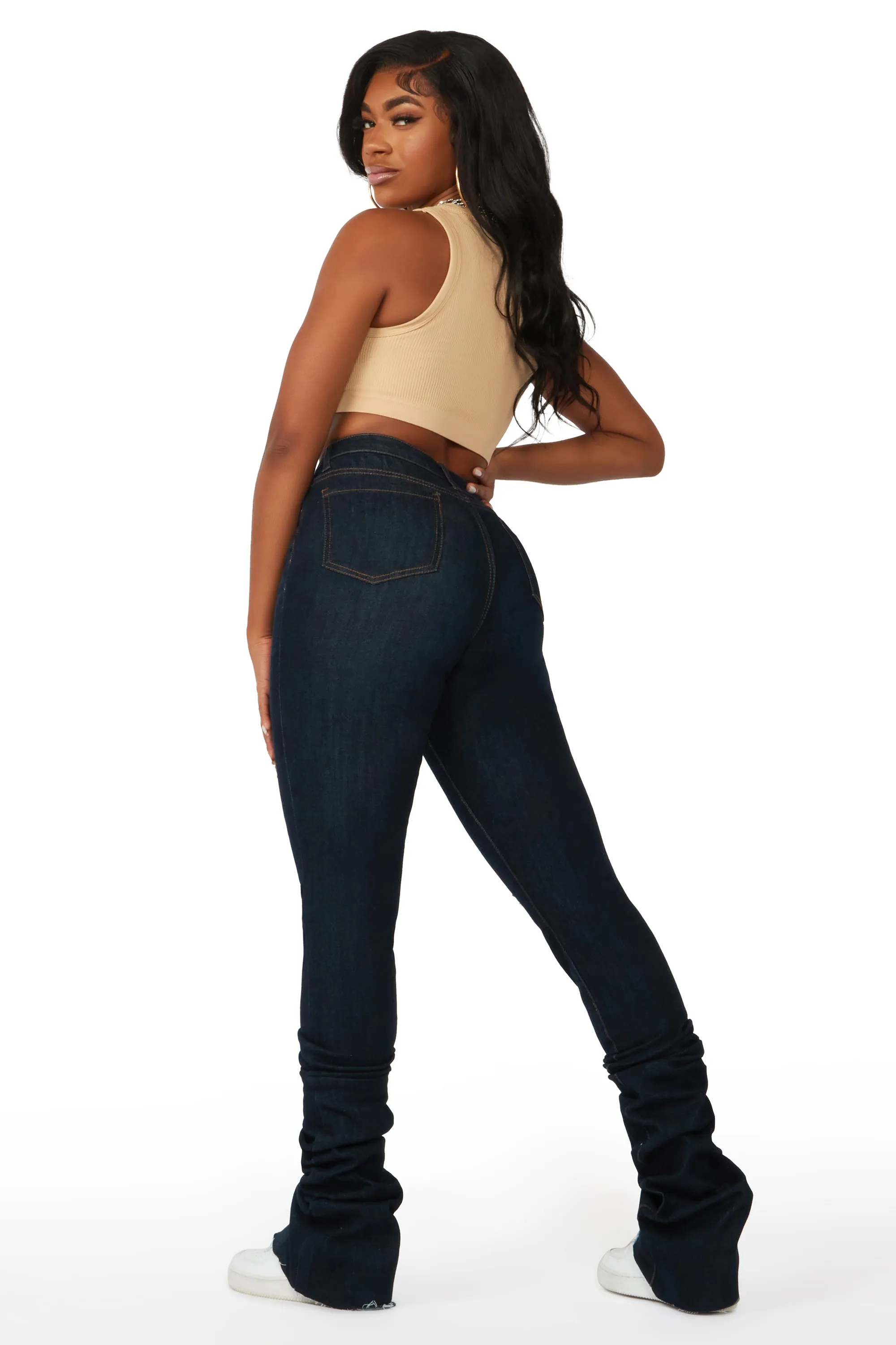 Totally Buggin Dark Wash Super Stacked Jean sold by Rockstar Original product image thumbnail 3