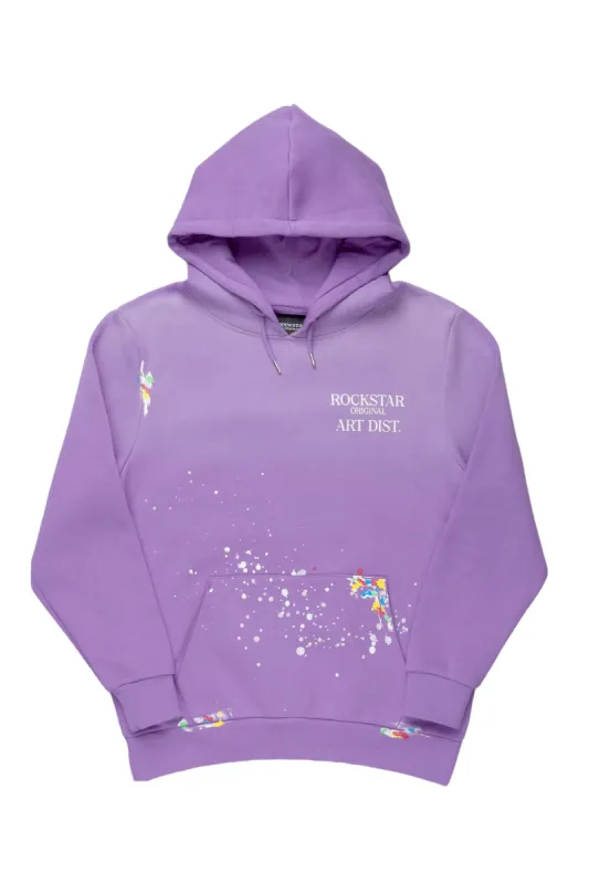 Rockstar Art Dist. Purple Graphic Hoodie sold by Rockstar Original