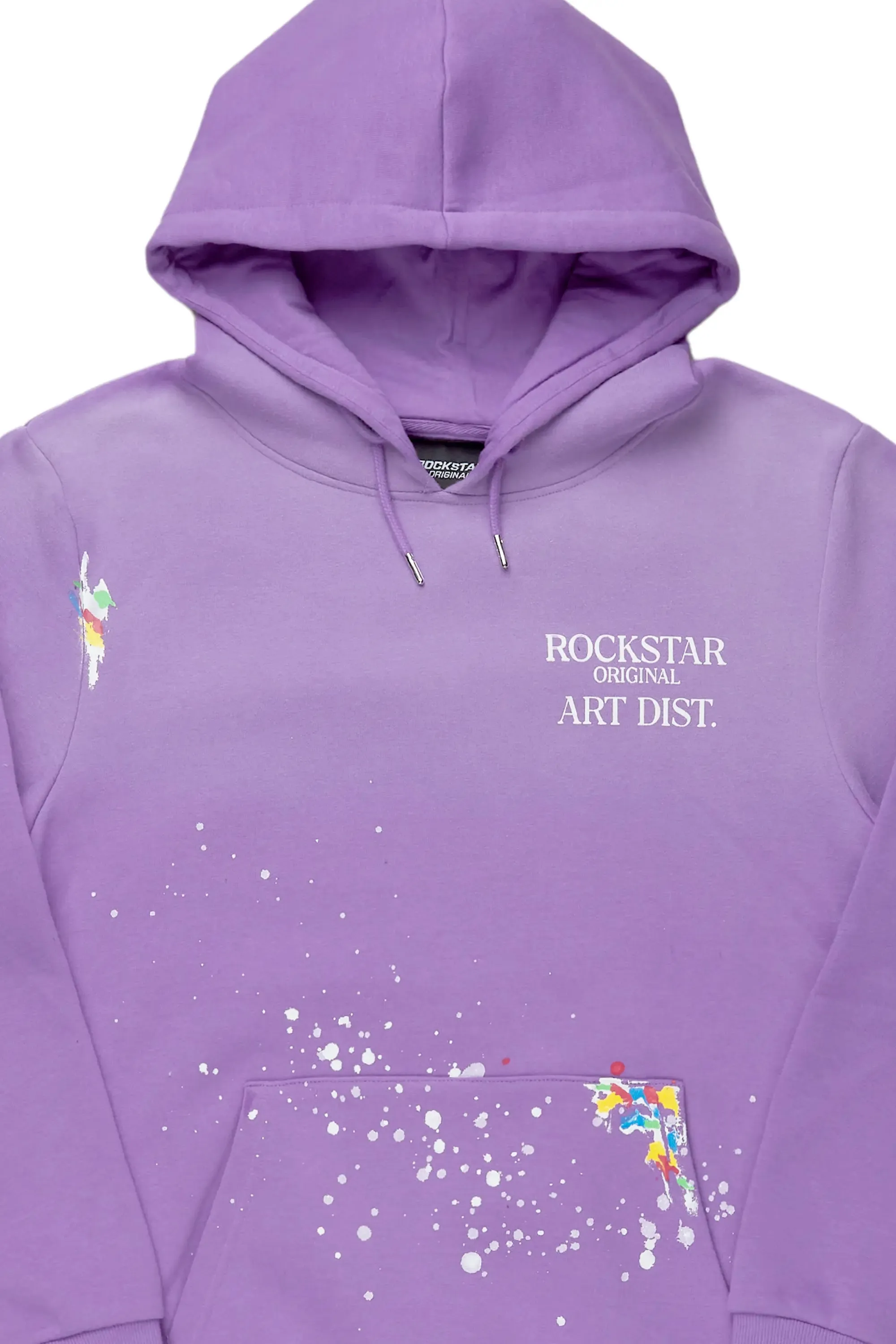 Rockstar Art Dist. Light Green Graphic Hoodie | Parallel
